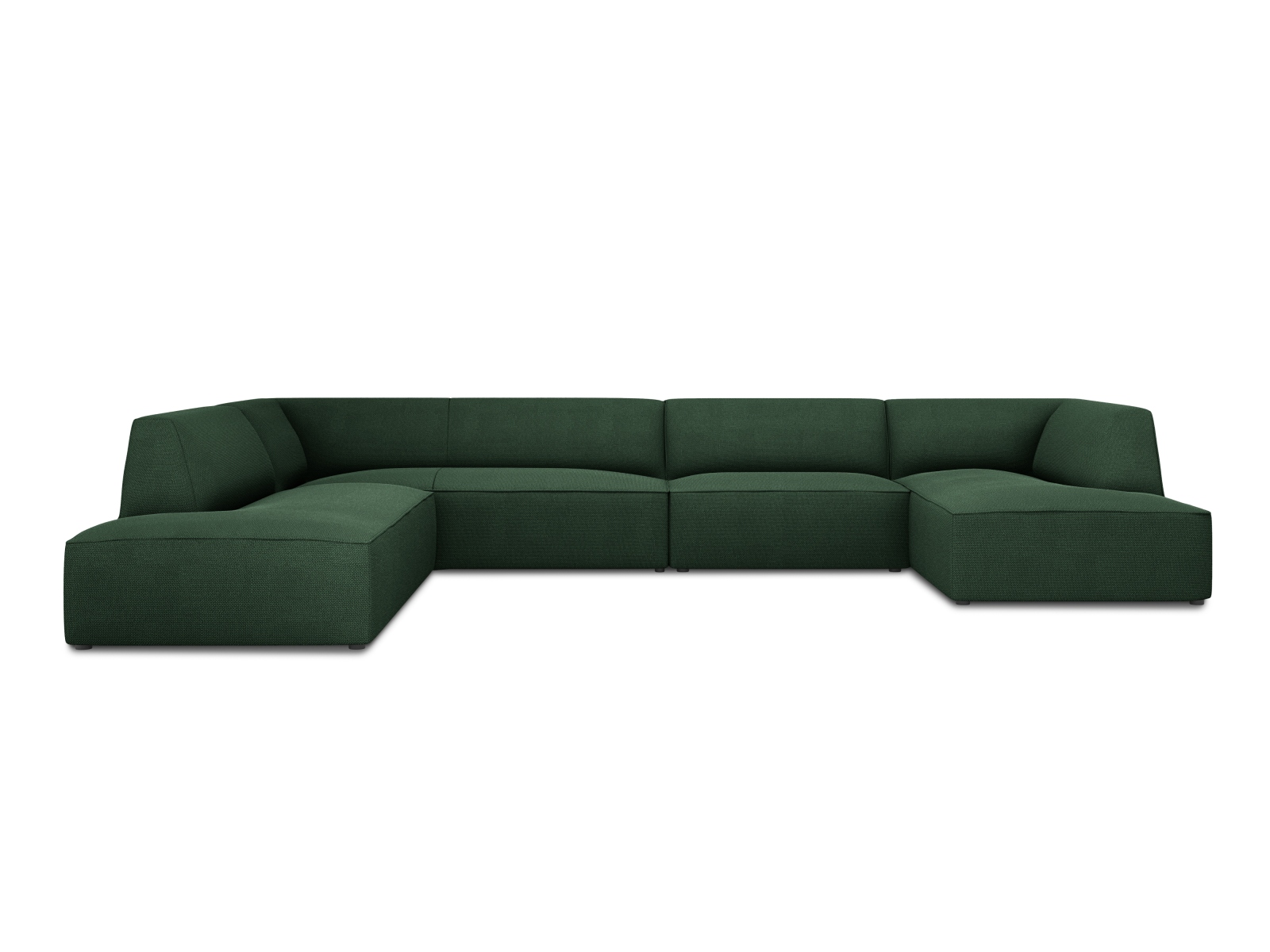 Panoramic Left Corner Sofa, "Ruby", 7 Seats, 366x273x69