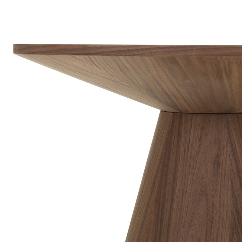 Okrągły stolik boczny Ange 60 cm, orzech