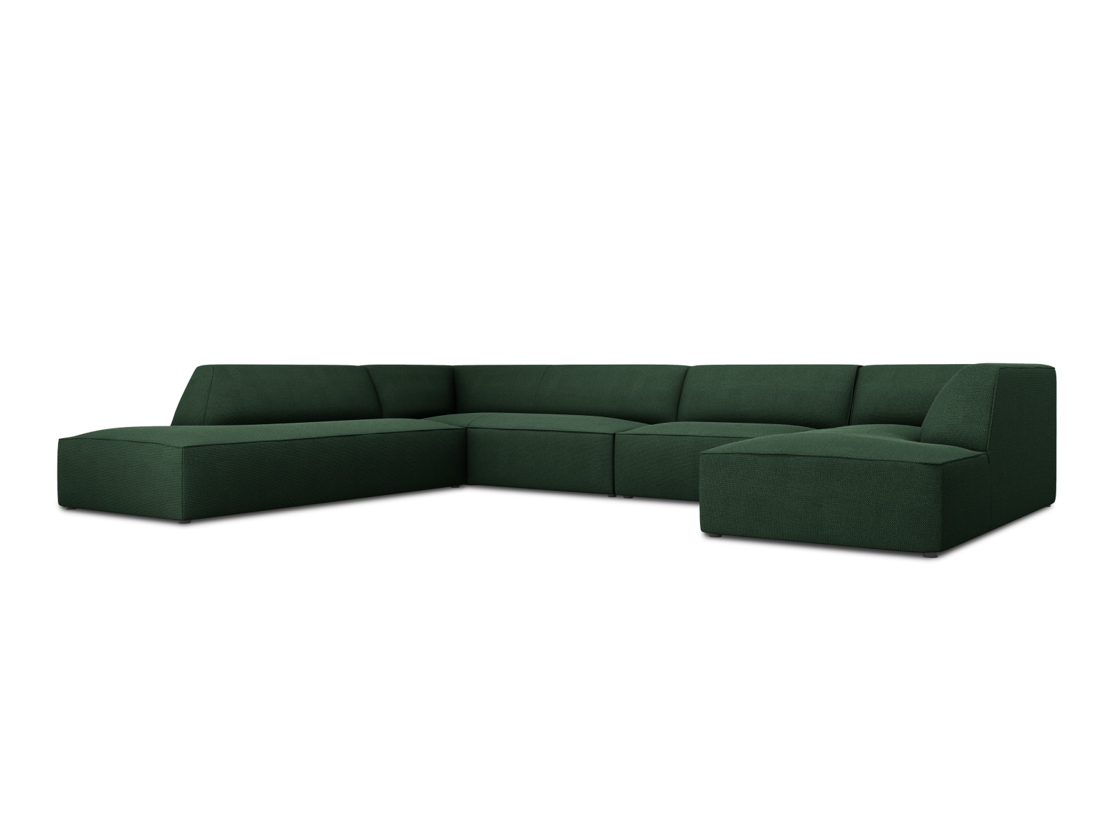 Panoramic Left Corner Sofa, "Ruby", 7 Seats, 366x273x69