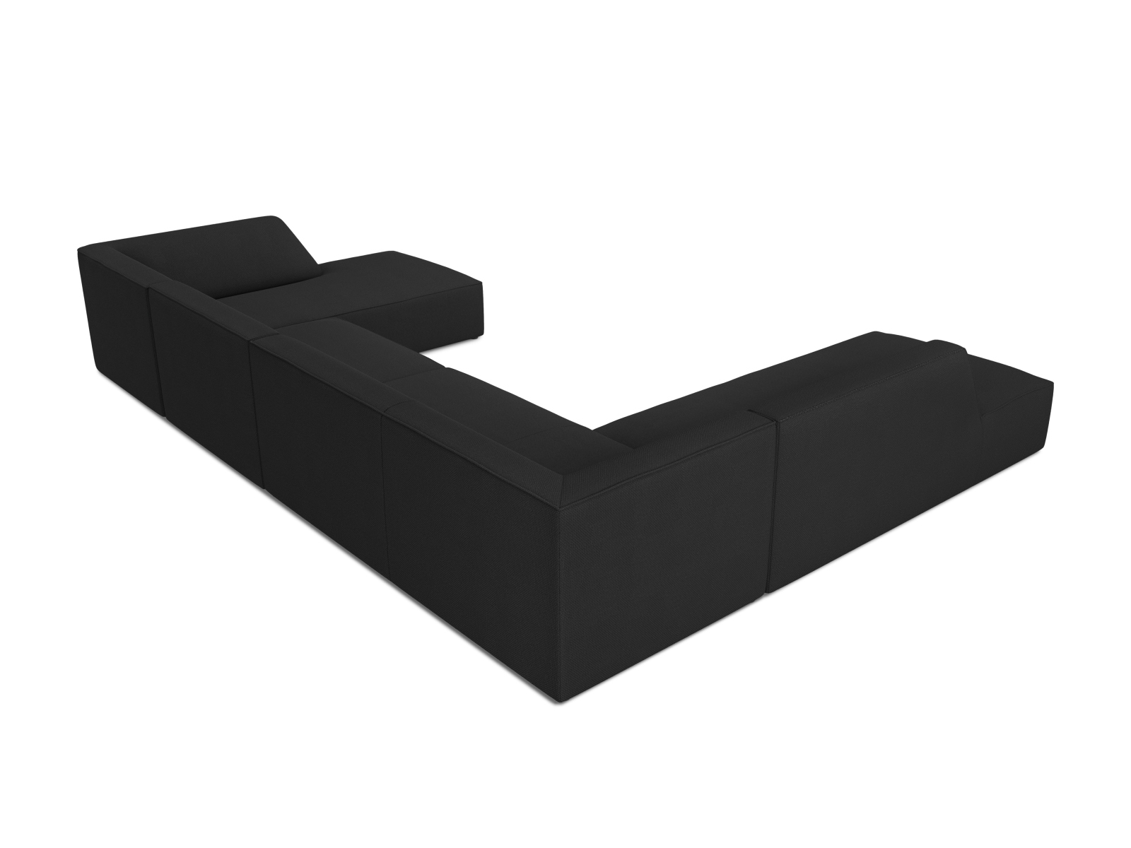 Panoramic Left Corner Sofa, "Ruby", 7 Seats, 366x273x69