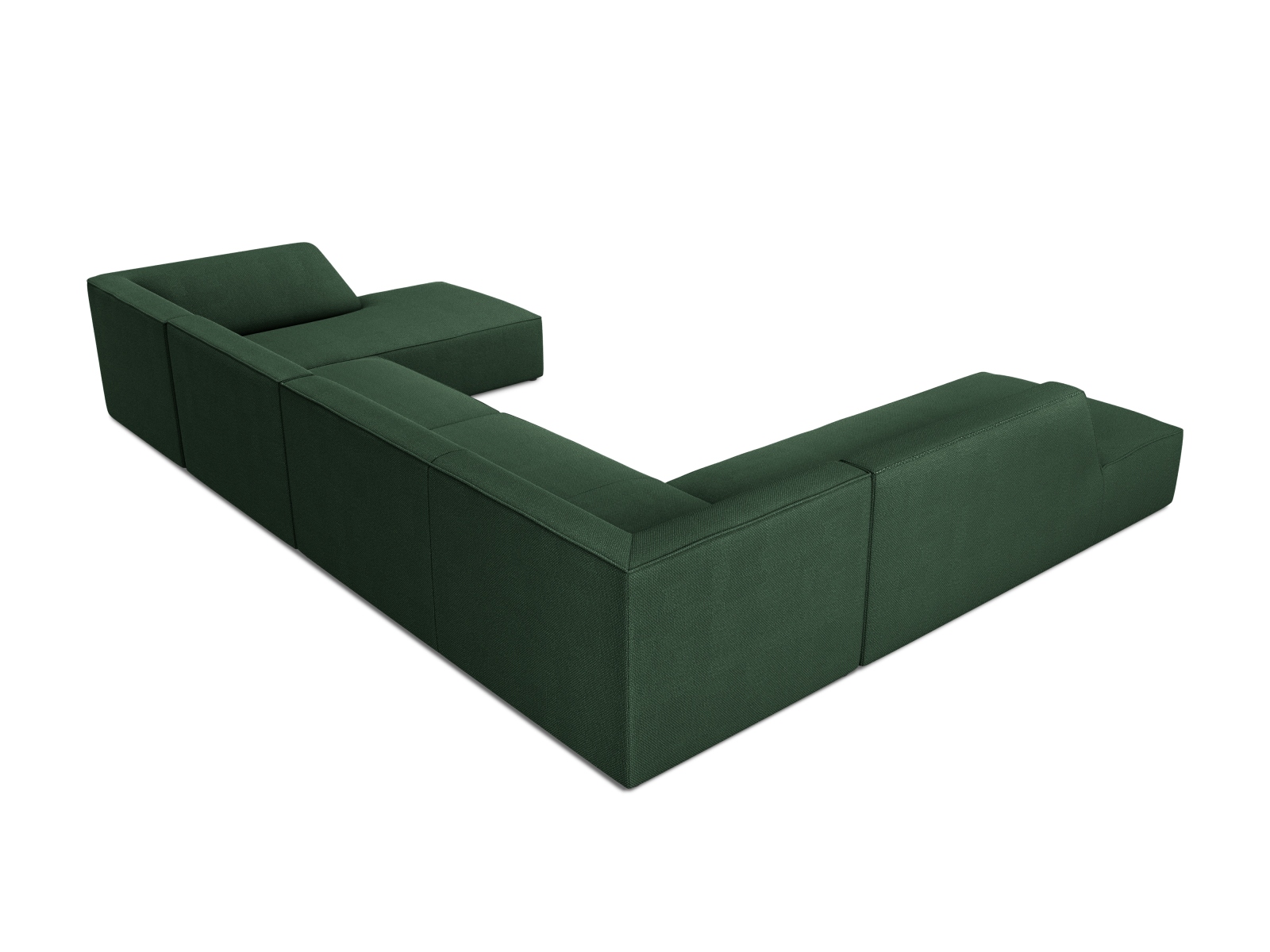 Panoramic Left Corner Sofa, "Ruby", 7 Seats, 366x273x69