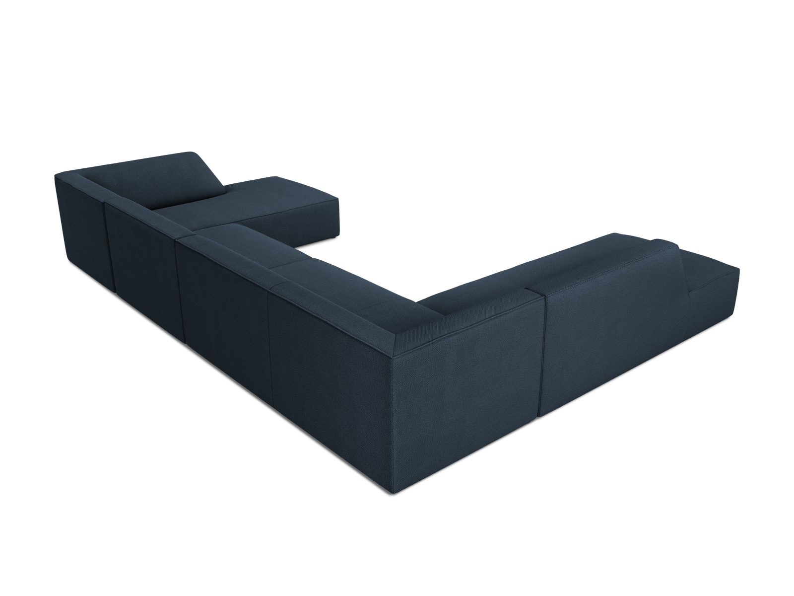 Panoramic Left Corner Sofa, "Ruby", 7 Seats, 366x273x69