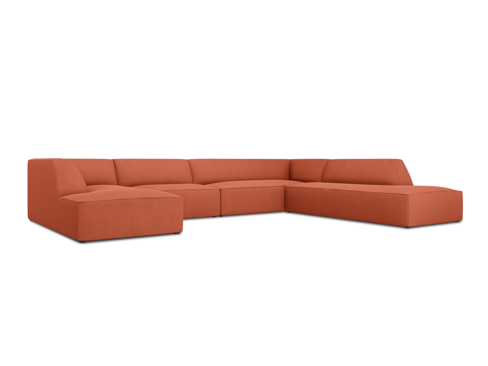 Panoramic Right Corner Sofa, "Ruby", 7 Seats, 366x273x69