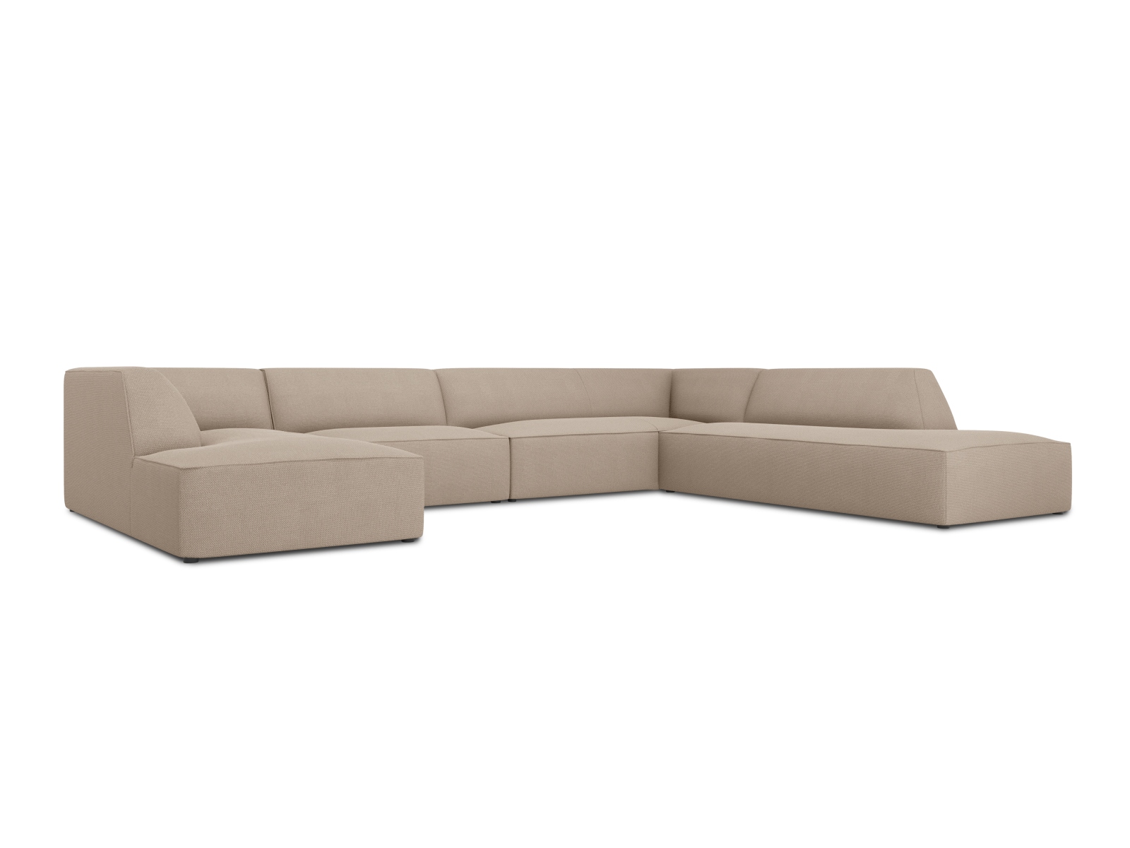 Panoramic Right Corner Sofa, "Ruby", 7 Seats, 366x273x69