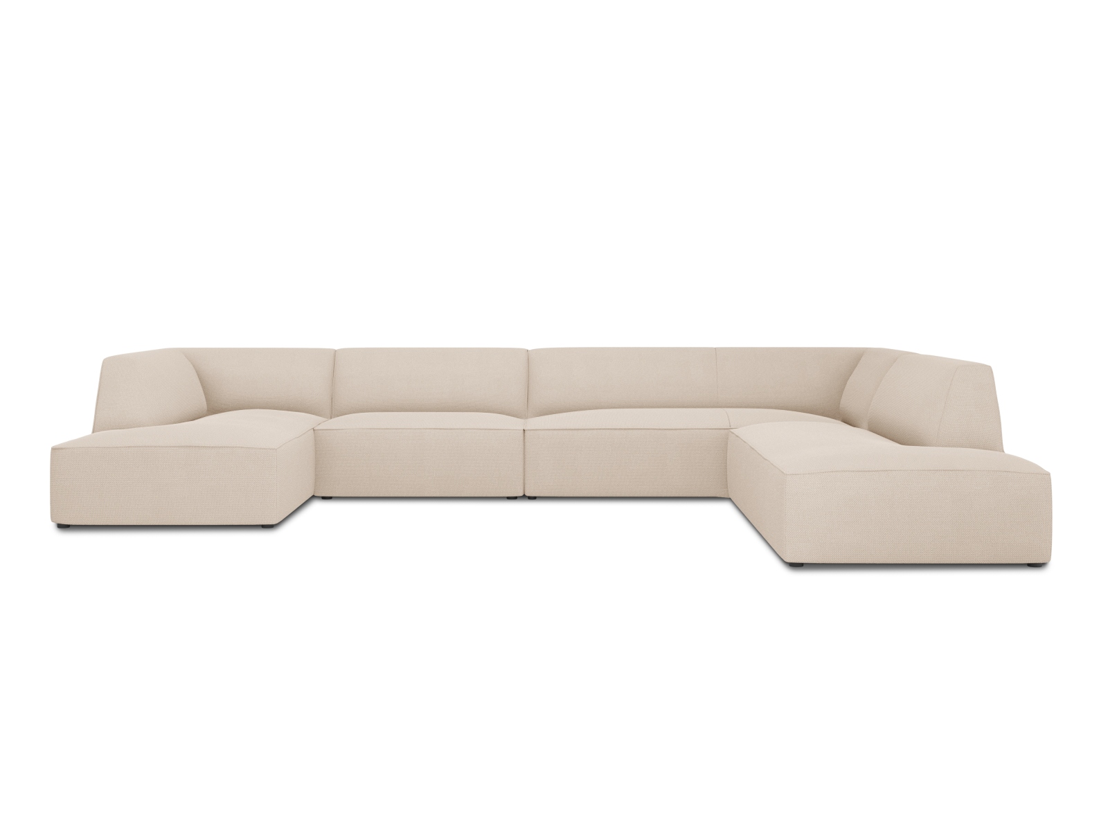 Panoramic Right Corner Sofa, "Ruby", 7 Seats, 366x273x69