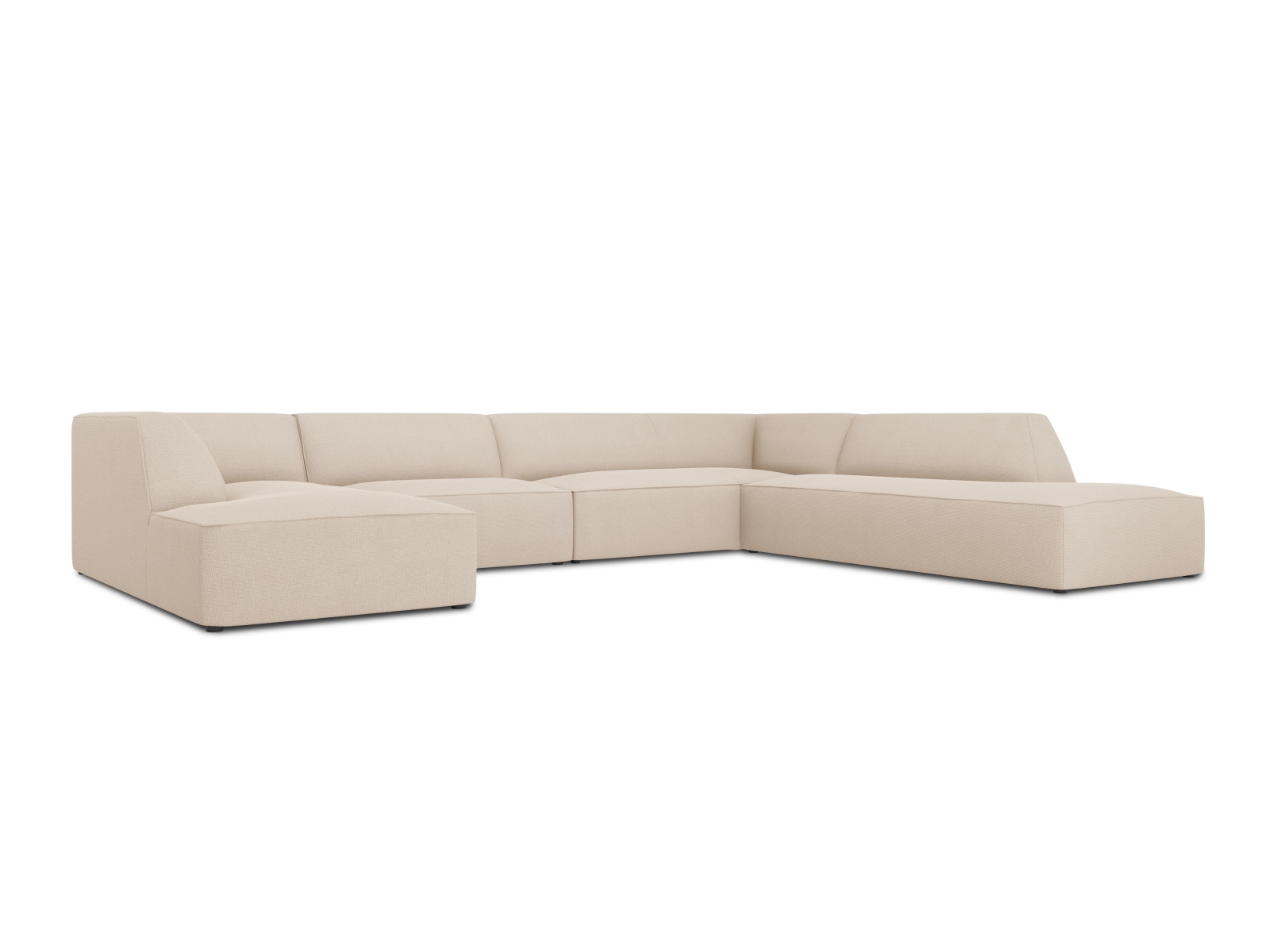 Panoramic Right Corner Sofa, "Ruby", 7 Seats, 366x273x69