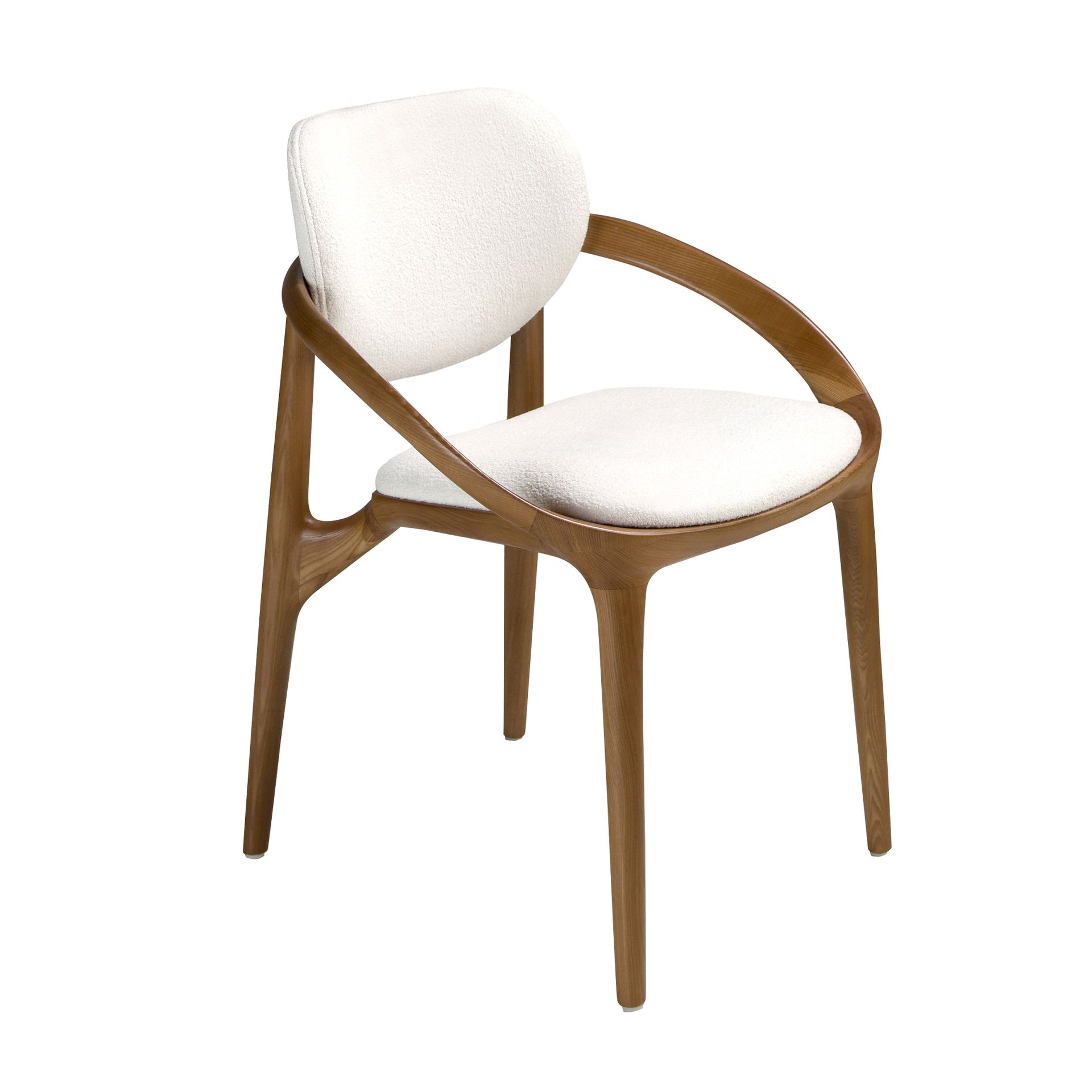 Off-white fabric chair