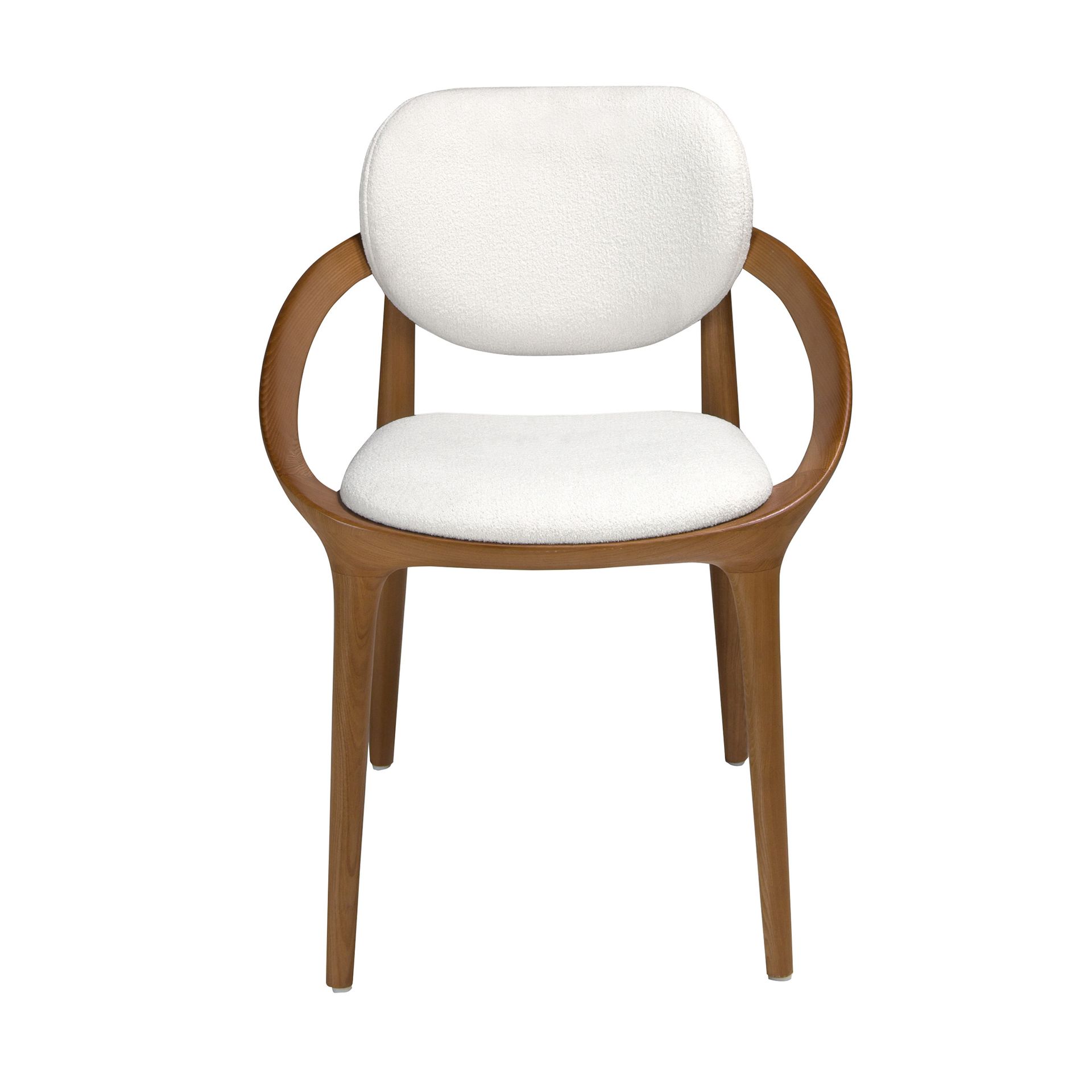 Off-white fabric chair