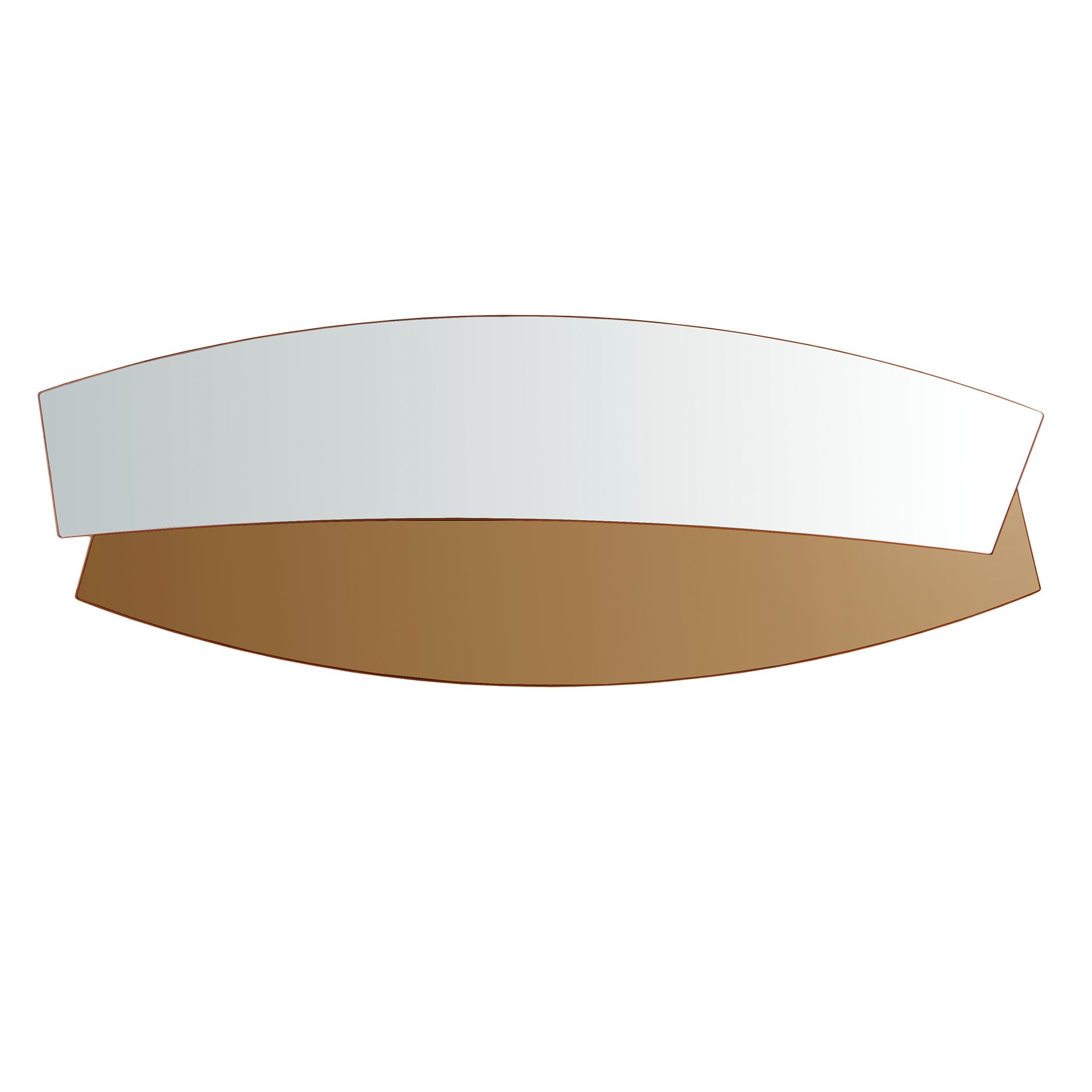 Organic walnut wall mirror