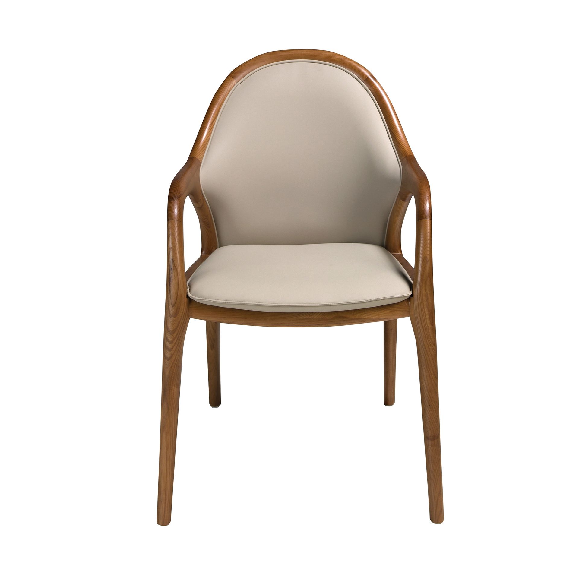 Sand leatherette chair