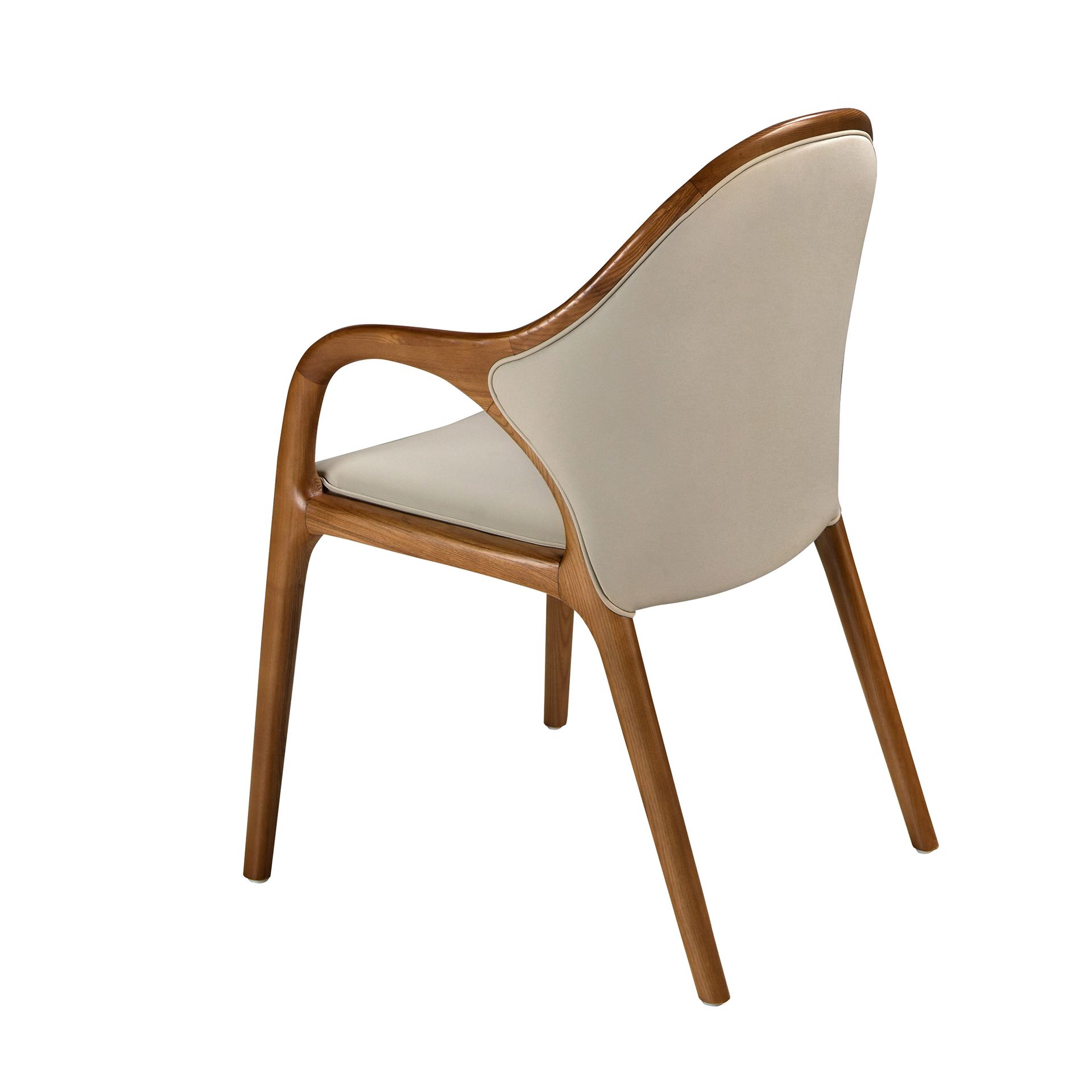 Sand leatherette chair
