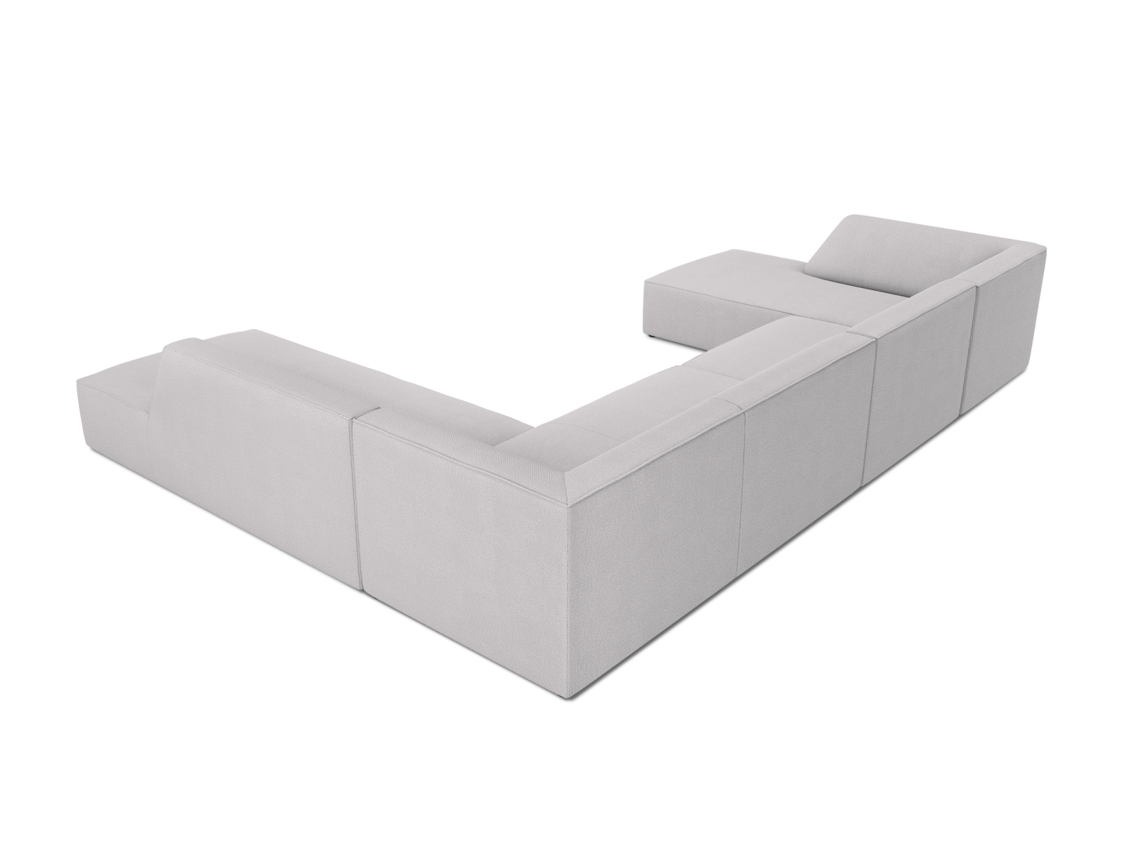 Panoramic Right Corner Sofa, "Ruby", 7 Seats, 366x273x69