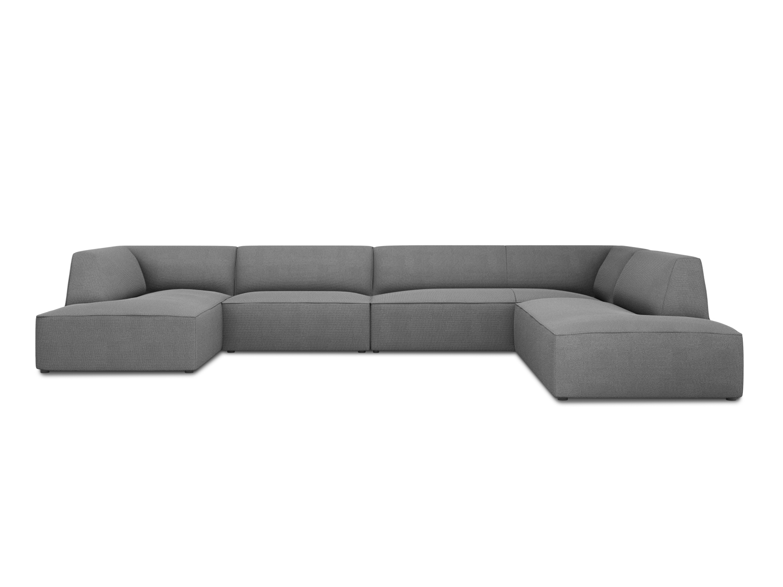 Panoramic Right Corner Sofa, "Ruby", 7 Seats, 366x273x69