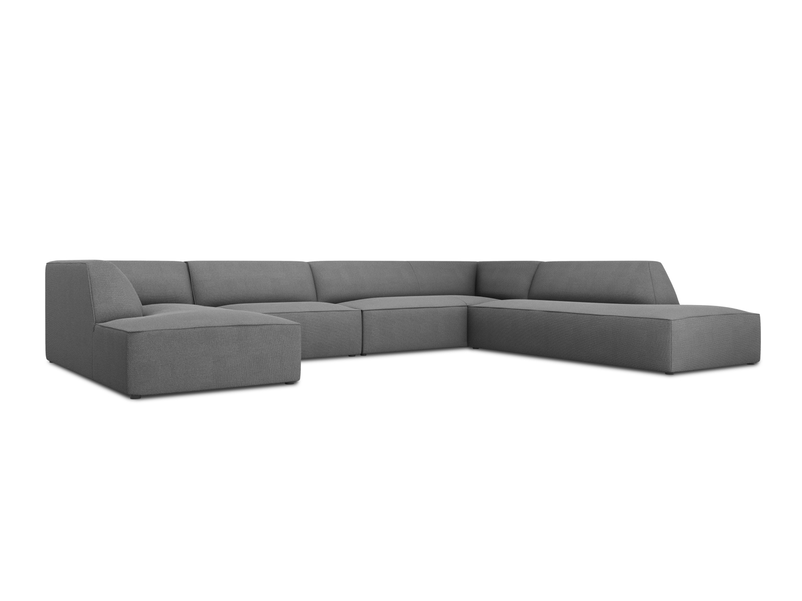 Panoramic Right Corner Sofa, "Ruby", 7 Seats, 366x273x69