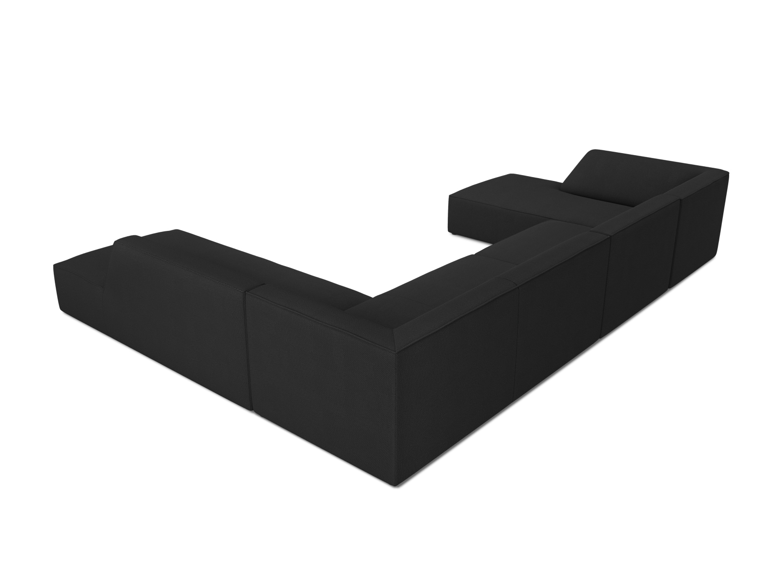 Panoramic Right Corner Sofa, "Ruby", 7 Seats, 366x273x69