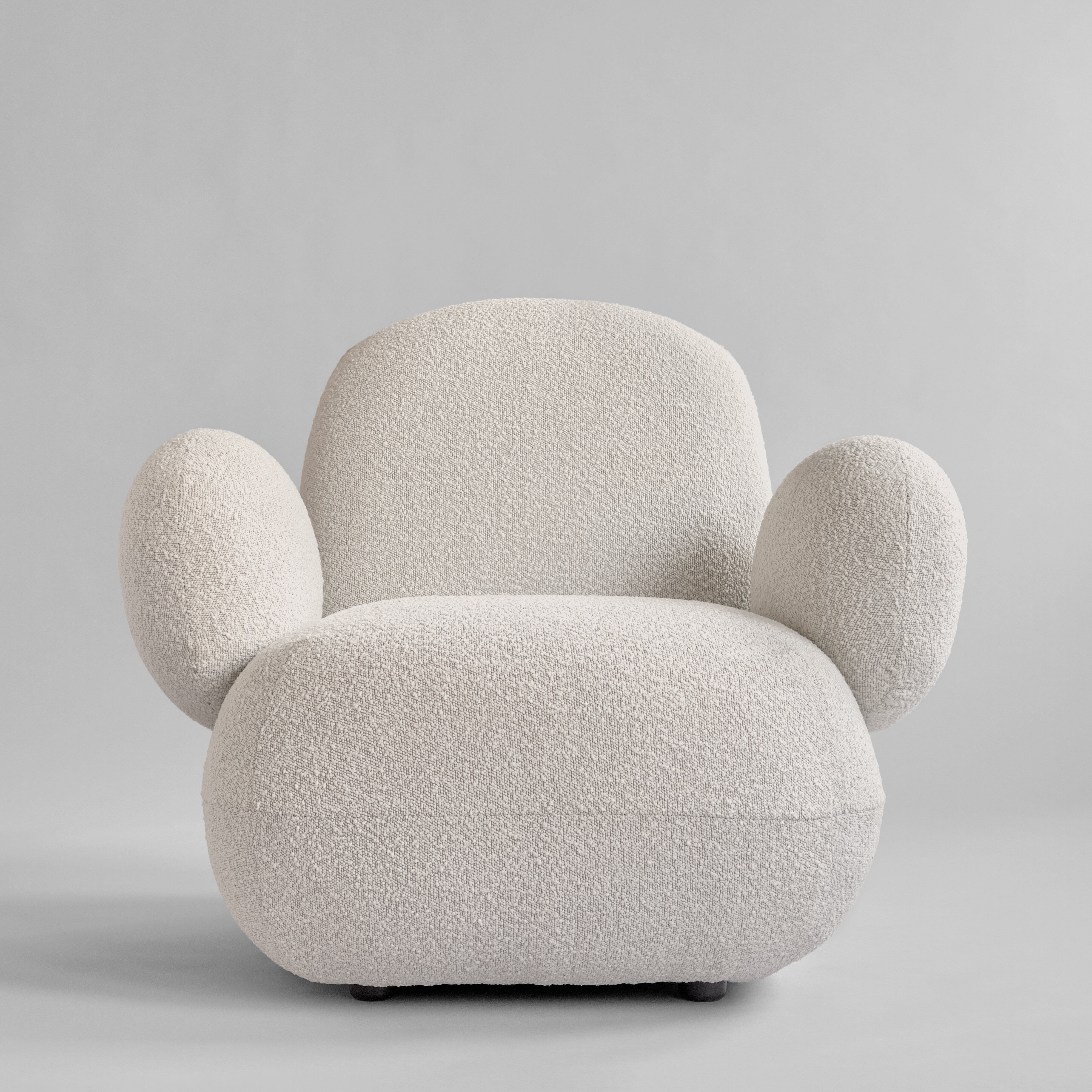 Toe Armchair, Flat - Off White