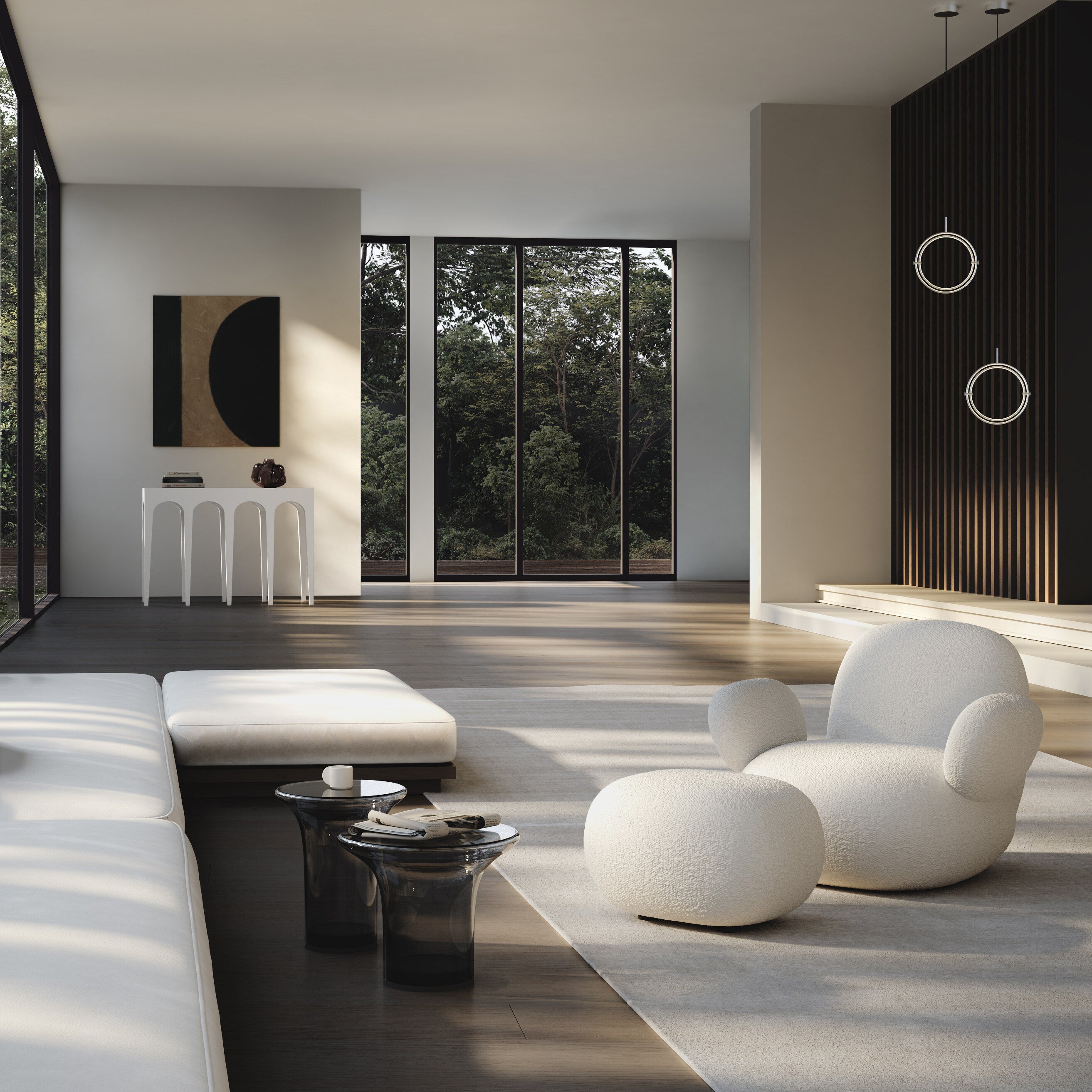Toe Armchair, Flat - Off White
