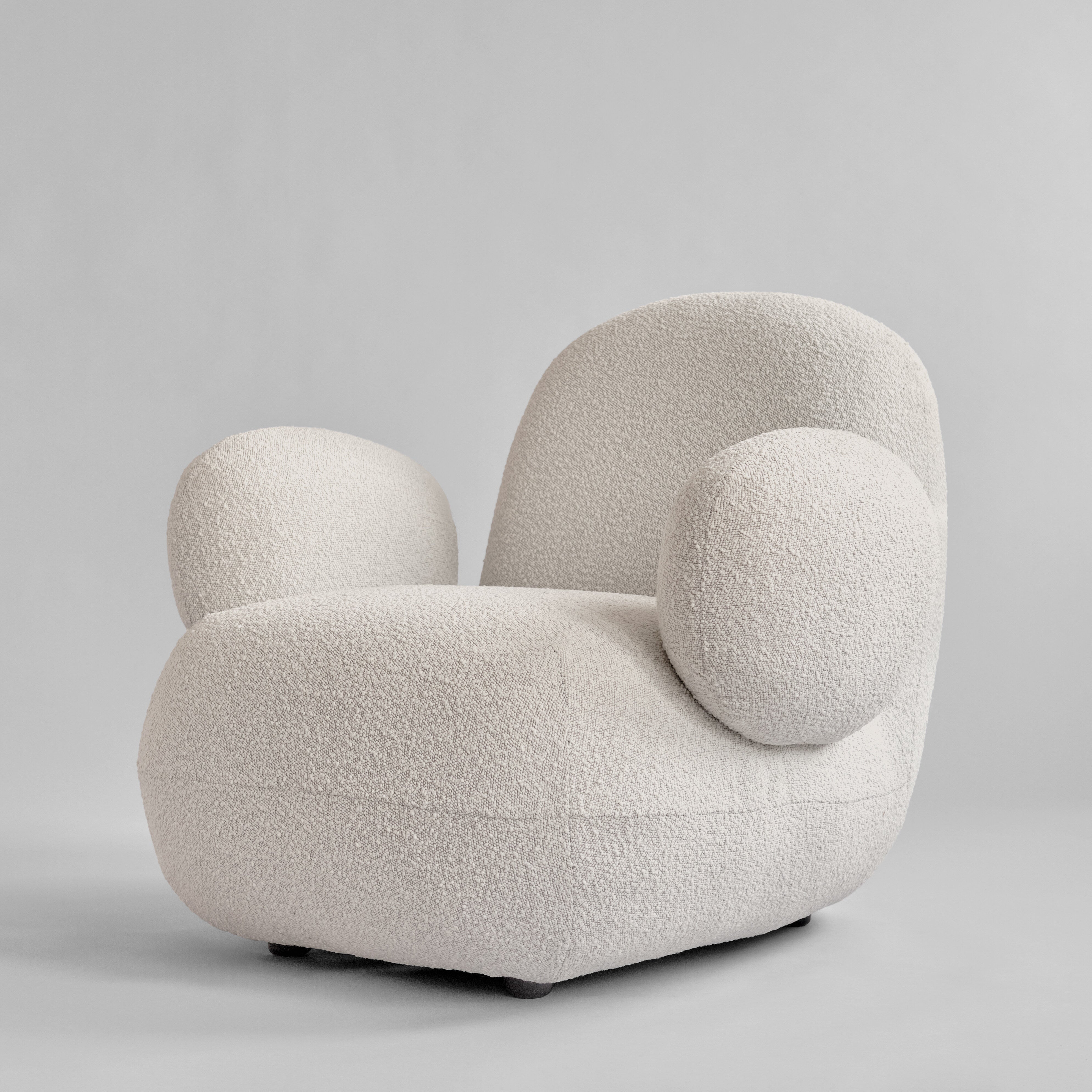 Toe Armchair, Flat - Off White