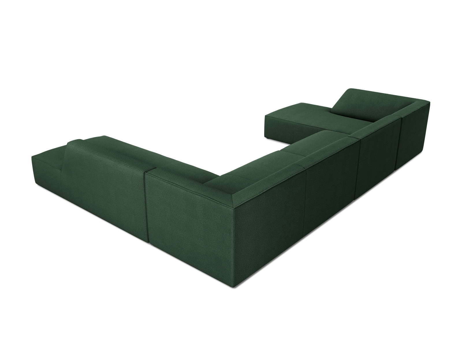 Panoramic Right Corner Sofa, "Ruby", 7 Seats, 366x273x69