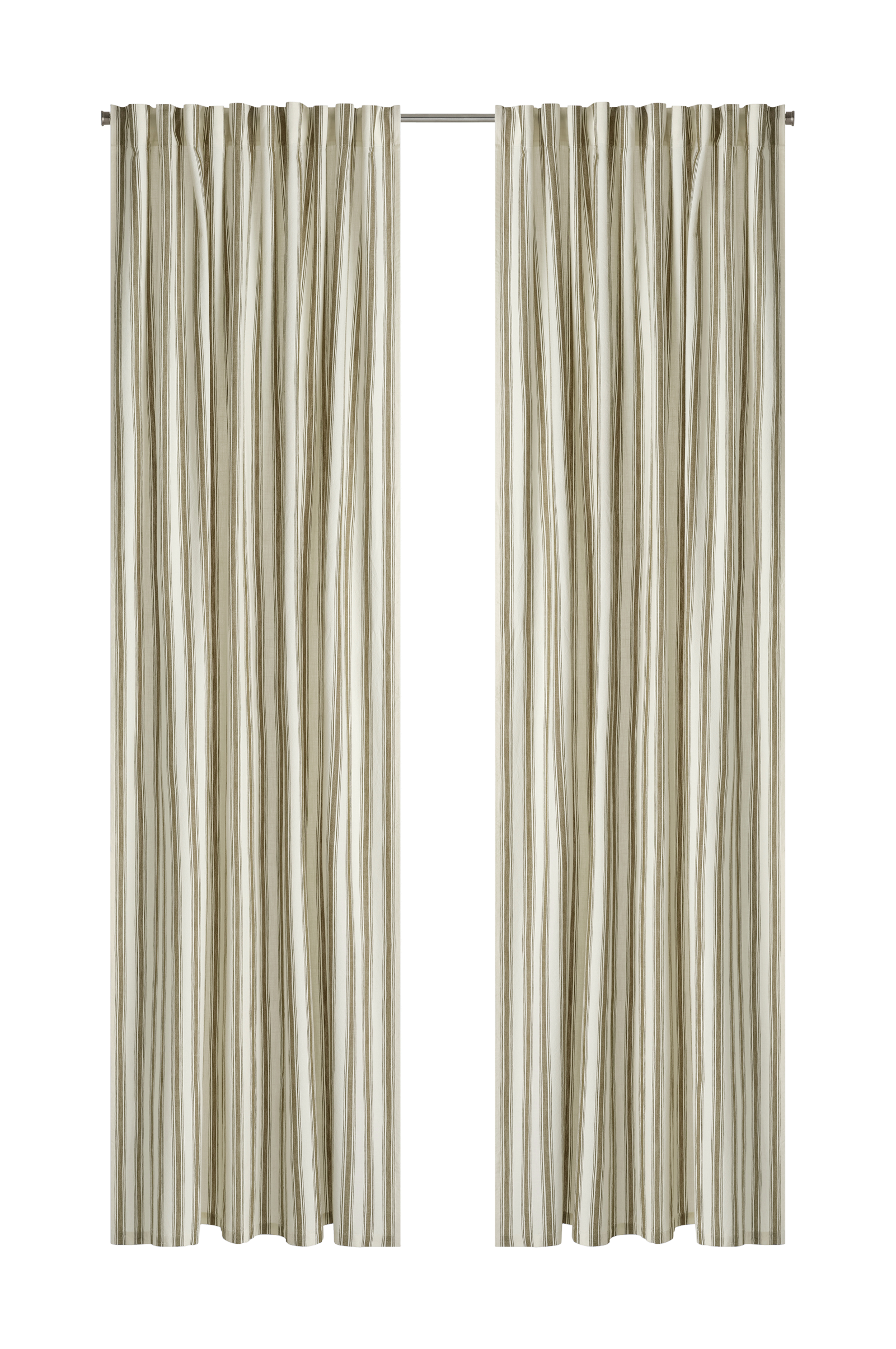 Gardin med multibånd Sally Stripe 2-pakning