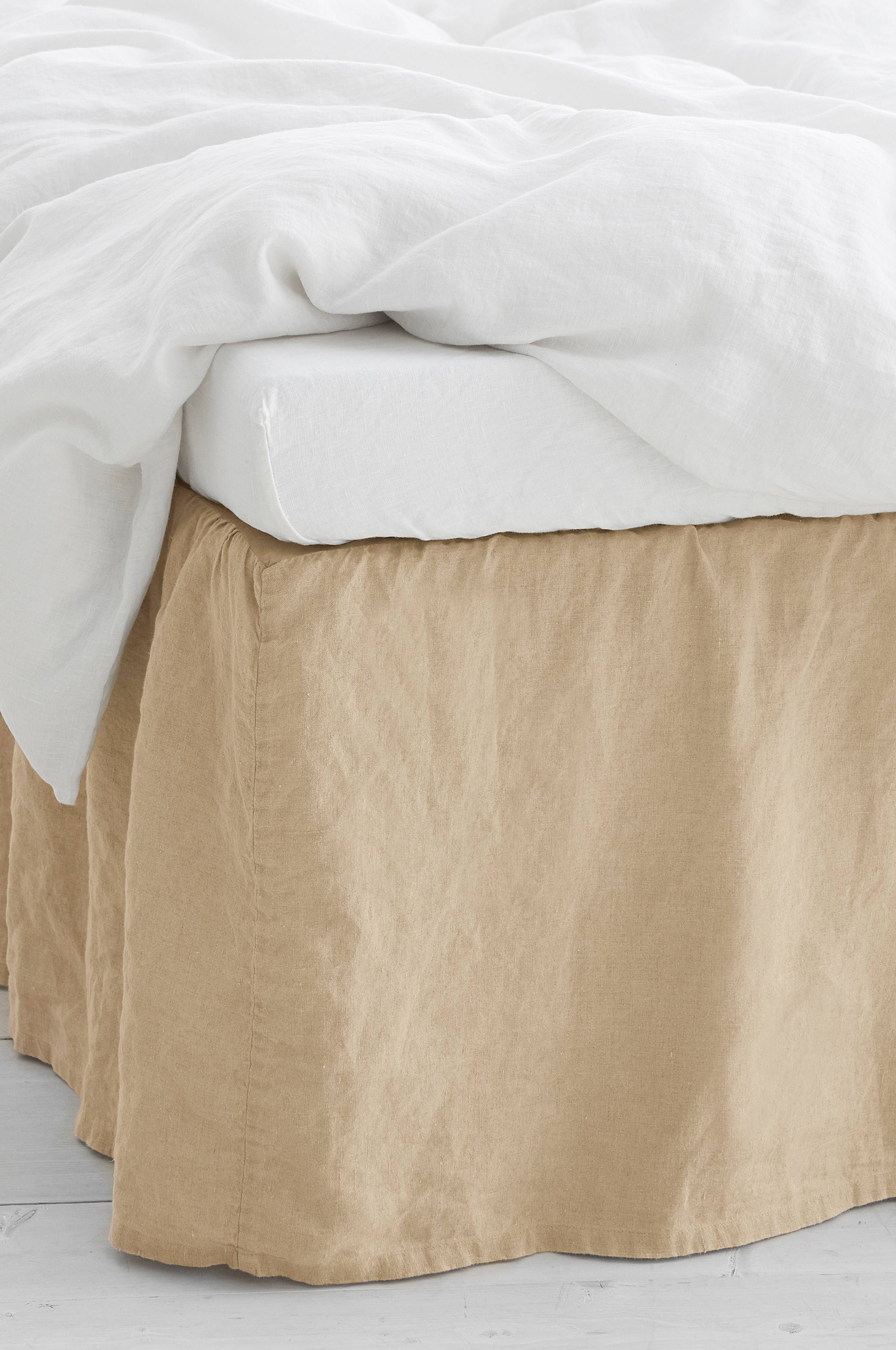 Sengekappe Candice i vasket lin 45 cm