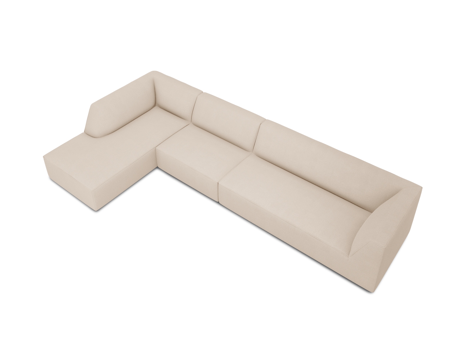 Modular Left Corner Sofa, "Ruby", 5 Seats, 366x180x69