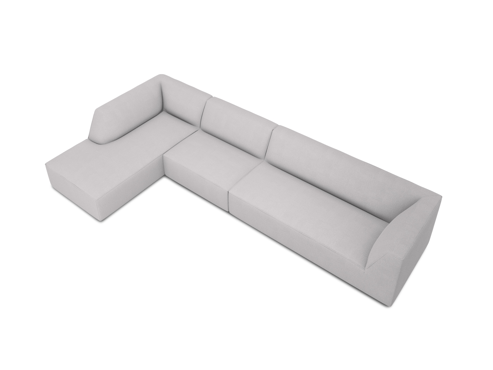 Modular Left Corner Sofa, "Ruby", 5 Seats, 366x180x69