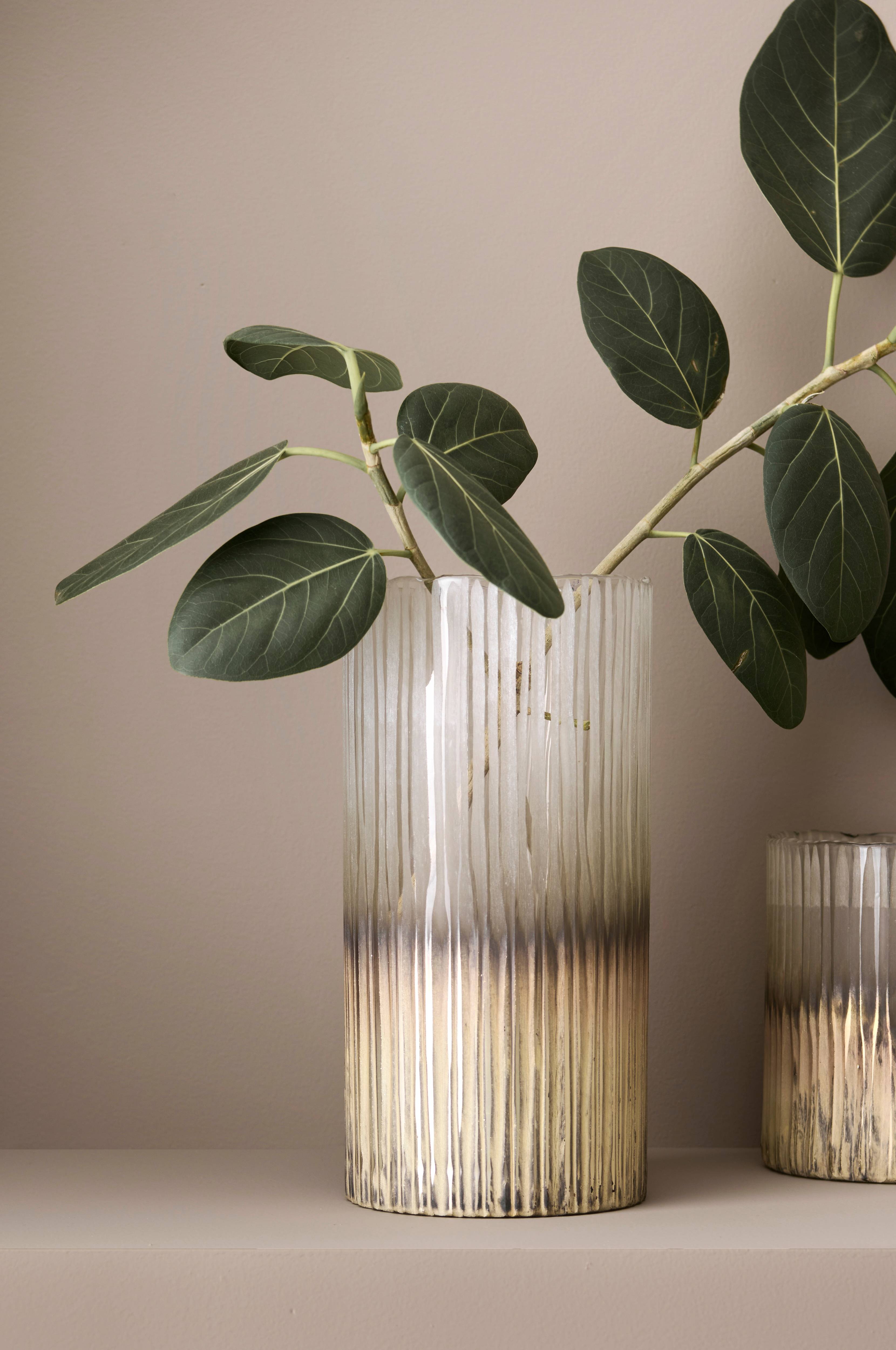Vase / lyslykt Frost høyde 30 cm.