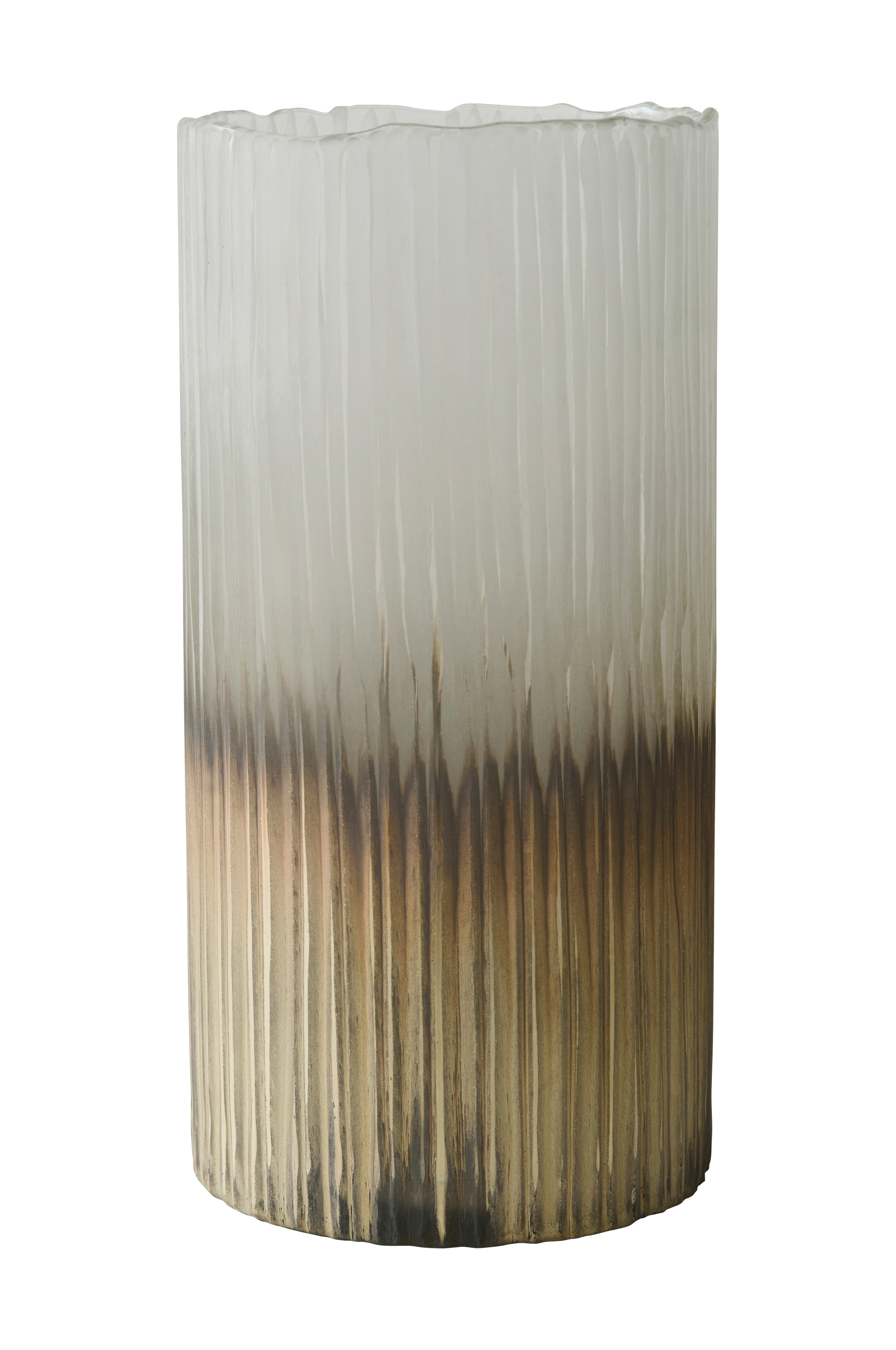 Vase / lyslykt Frost høyde 30 cm.