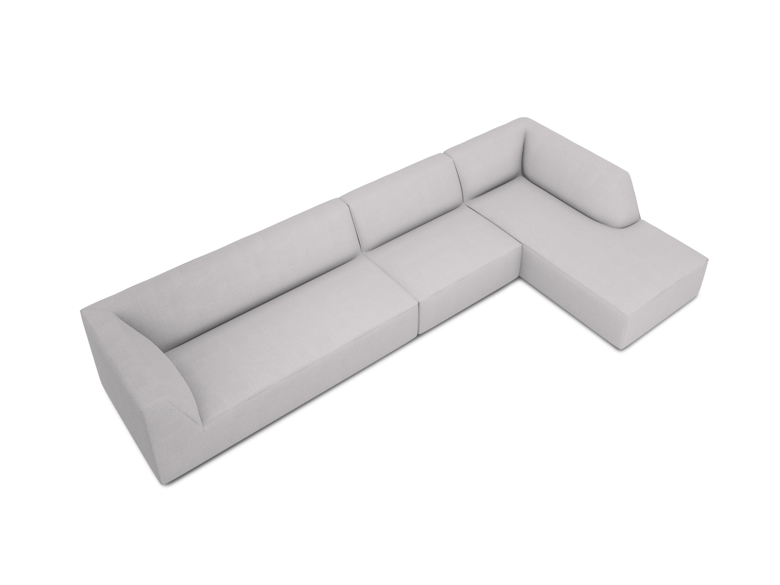 Modular Right Corner Sofa, "Ruby", 5 Seats, 366x180x69