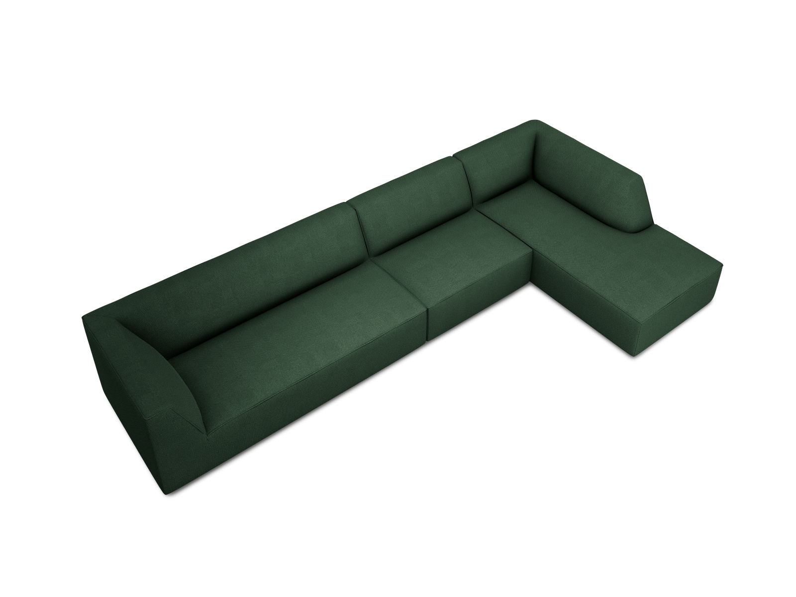 Modular Right Corner Sofa, "Ruby", 5 Seats, 366x180x69