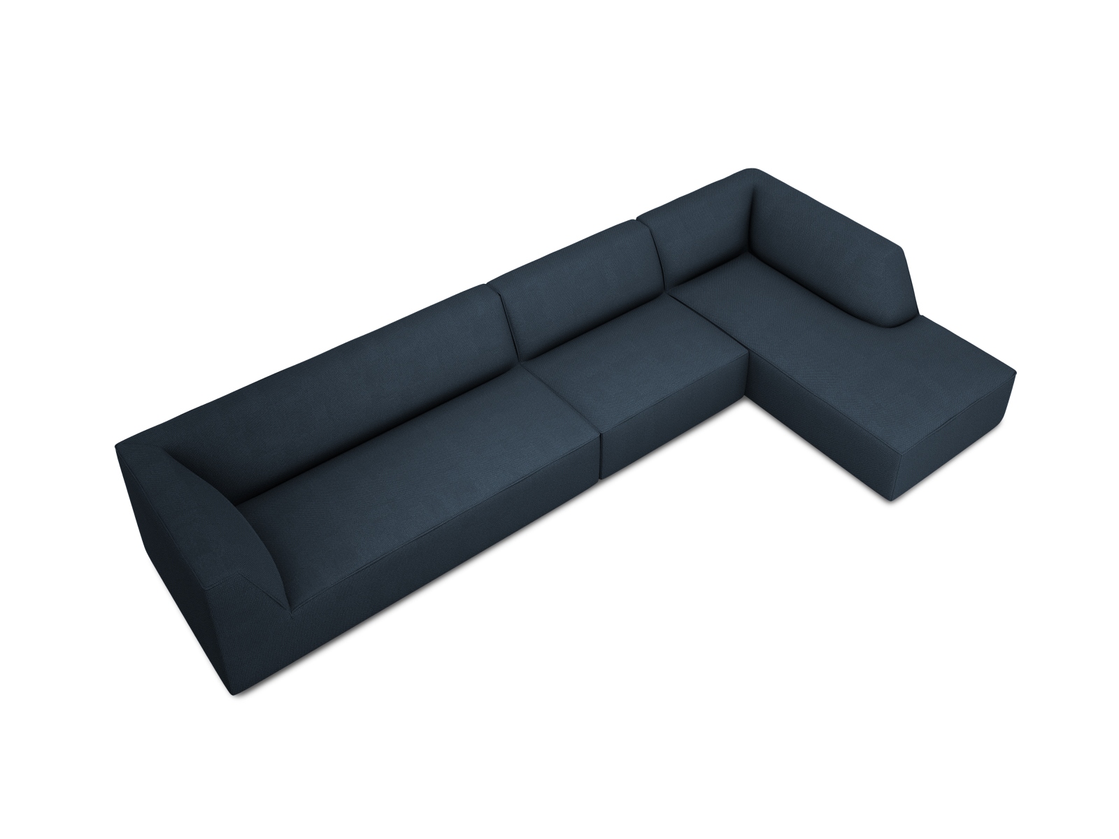 Modular Right Corner Sofa, "Ruby", 5 Seats, 366x180x69