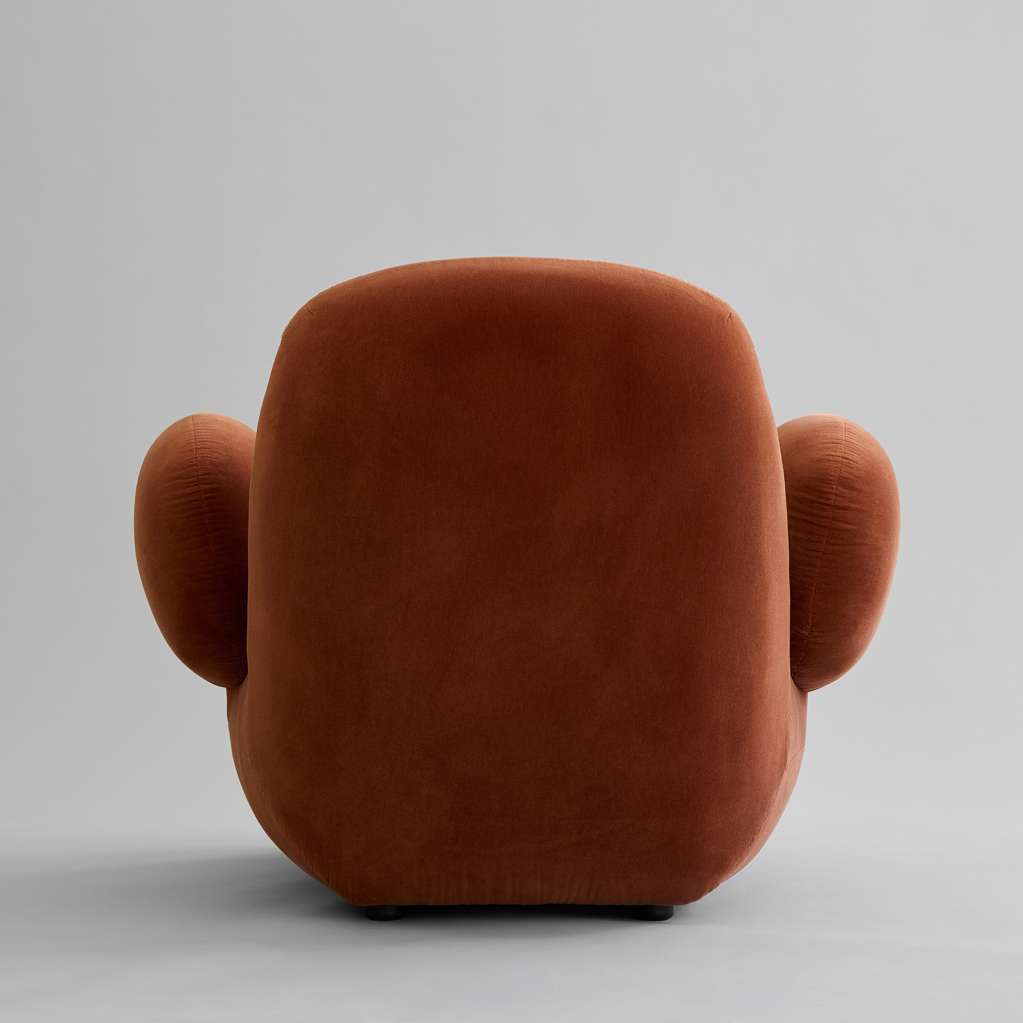 Toe Armchair, Flat - Rust