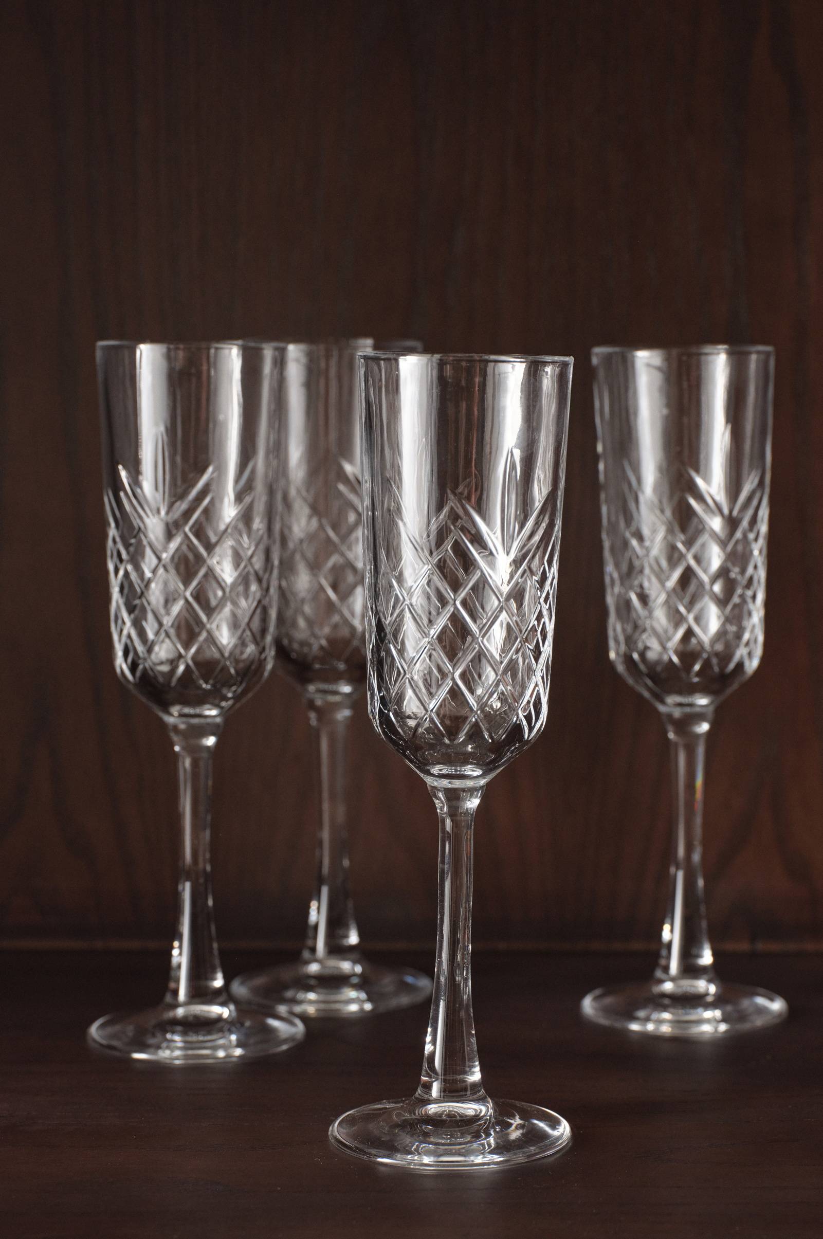 Champagneglass Line 4-pakning