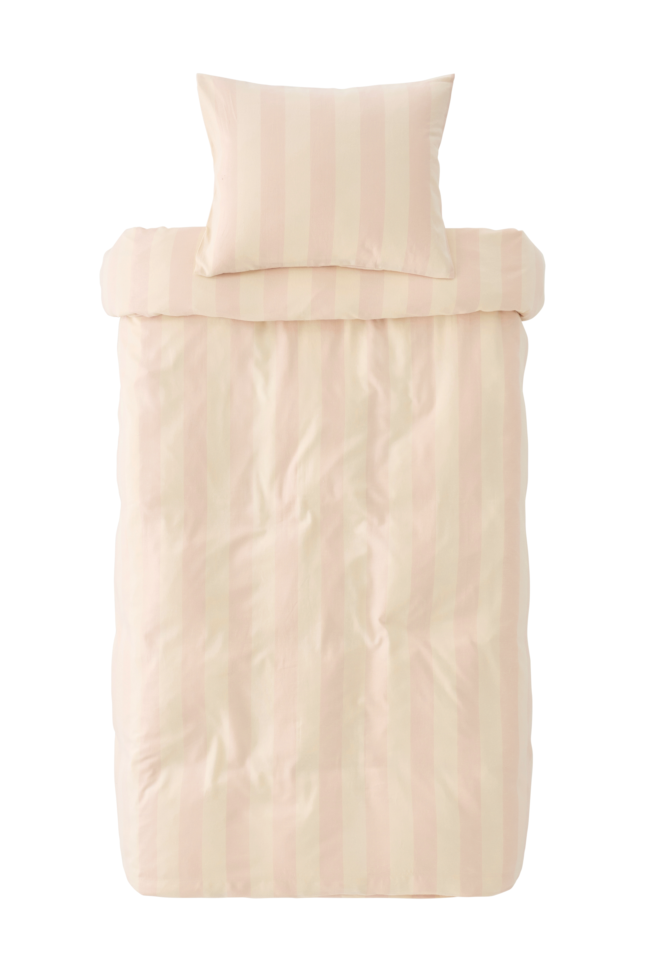 Dynetrekksett Valerie Block Stripe i bomullsflanell, 2 stk.