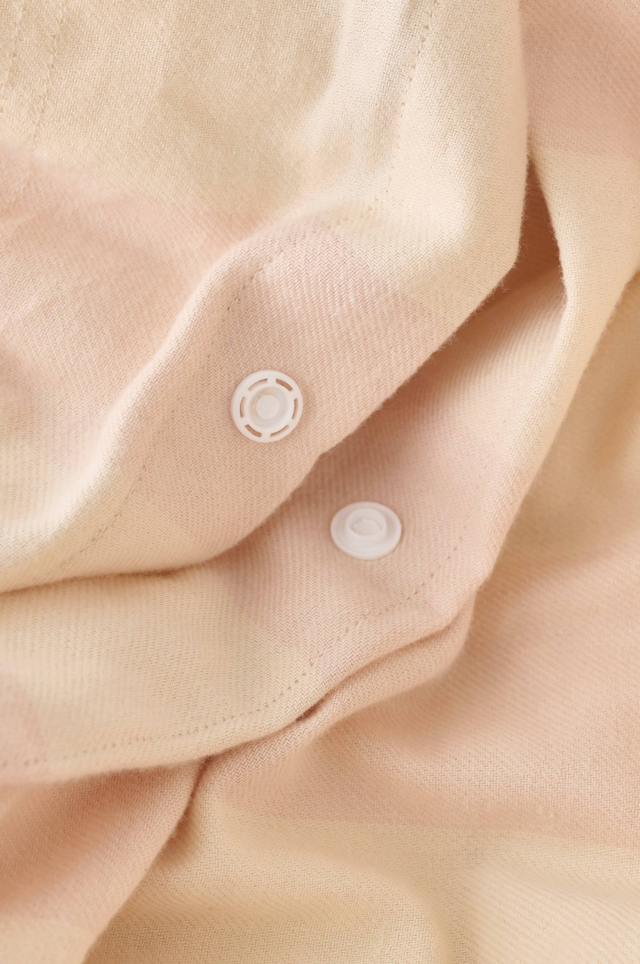 Dynetrekksett Valerie Block Stripe i bomullsflanell, 2 stk.