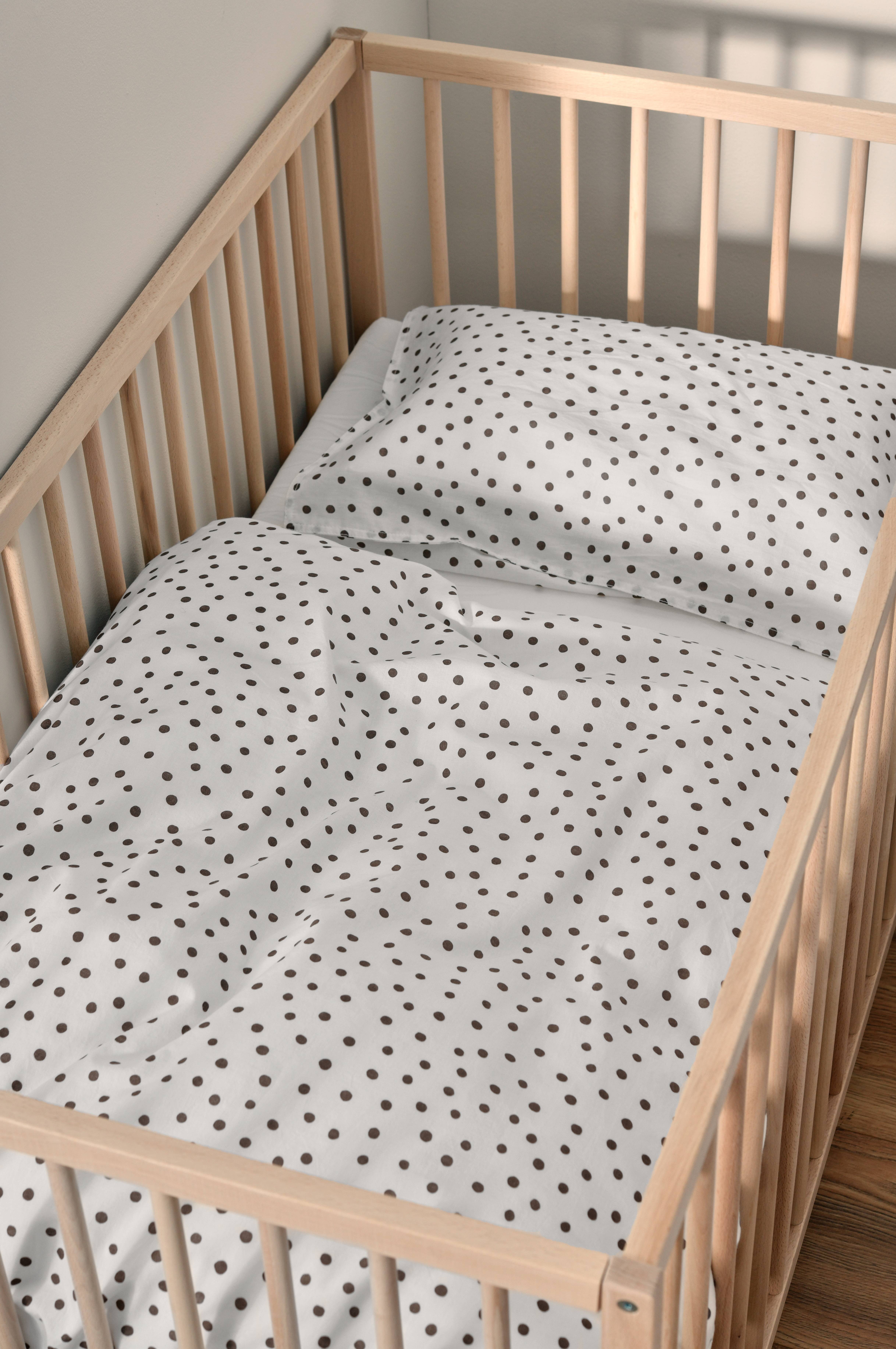 Sengesett Coffee Stain til sprinkelseng 100x130 cm, 2 deler