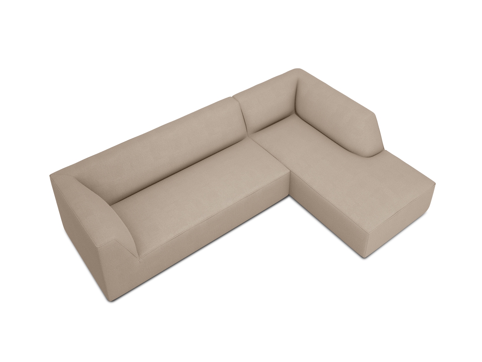 Modular Right Corner Sofa, "Ruby", 4 Seats, 273x180x69