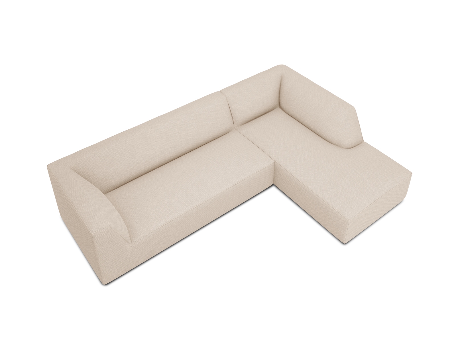 Modular Right Corner Sofa, "Ruby", 4 Seats, 273x180x69