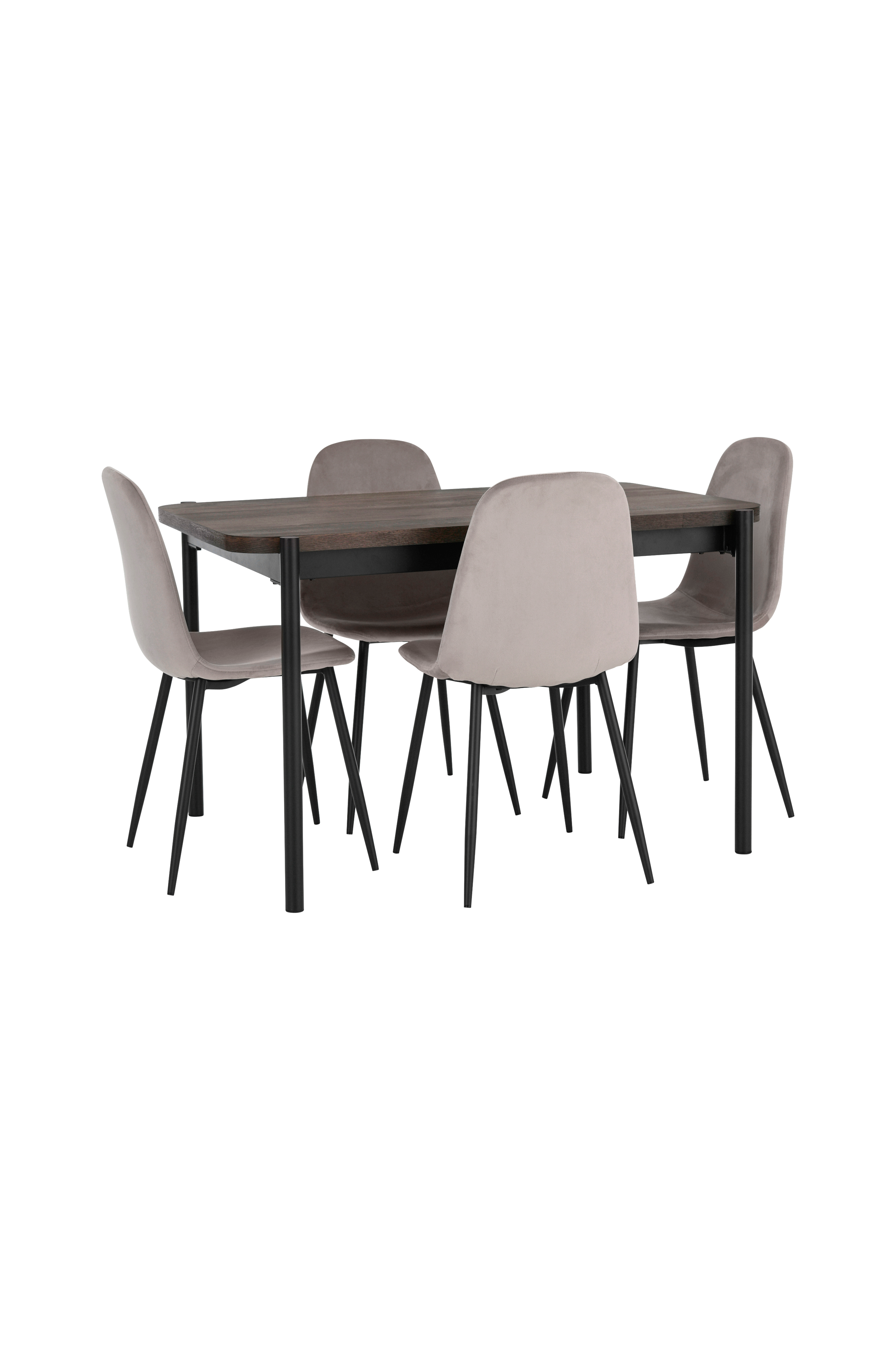 Spisegruppe Gilda med bord 120x80 cm + 4 stoler