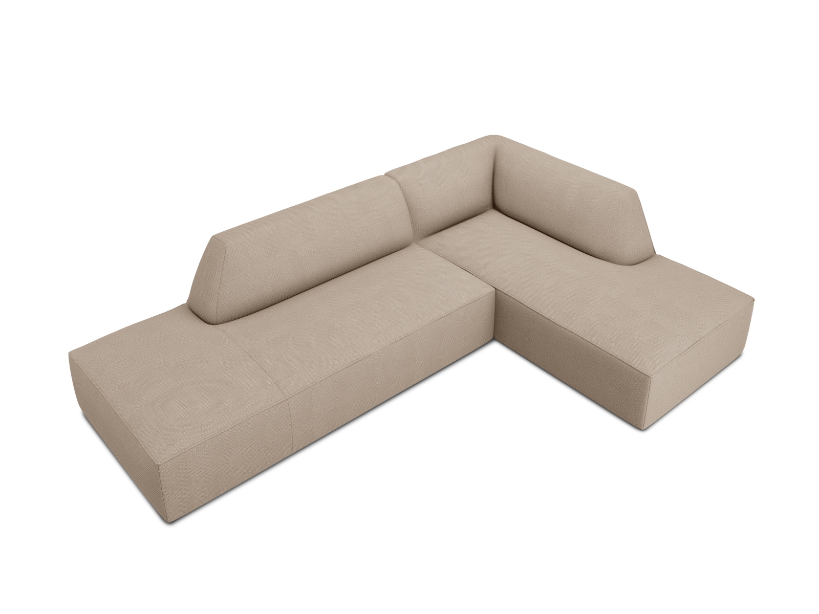 Modular Right Corner Sofa, "Ruby", 4 Seats, 273x180x69
