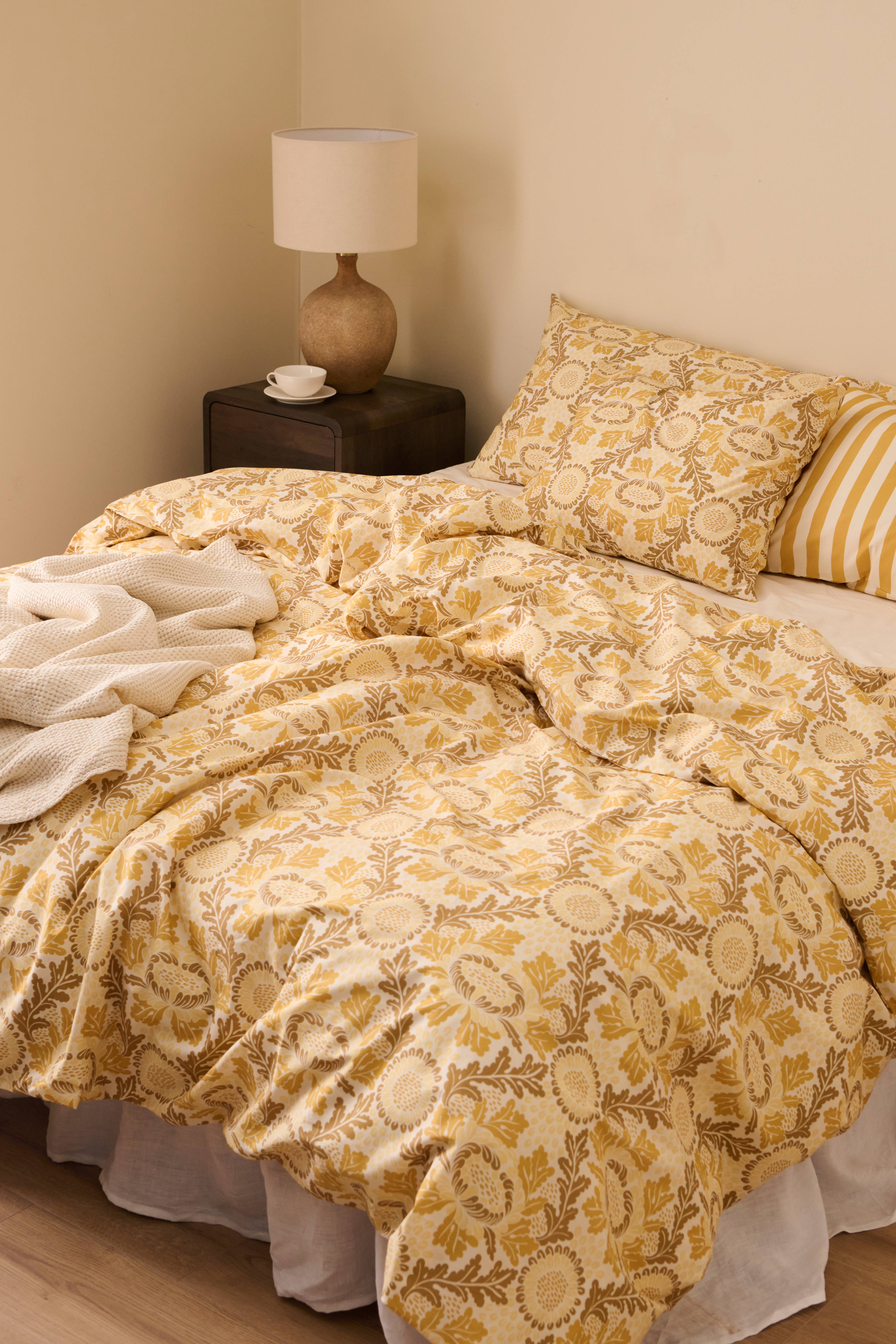 Sengesett Crystal Flower i bomullspercale 2 eller 3 stykker