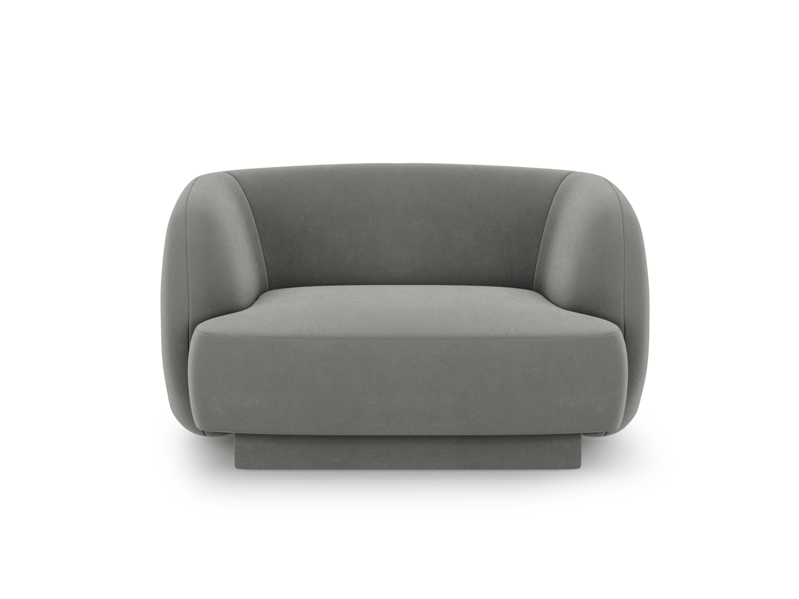 Velvet Armchair, "Miley", 1 Seat, 103x90x70