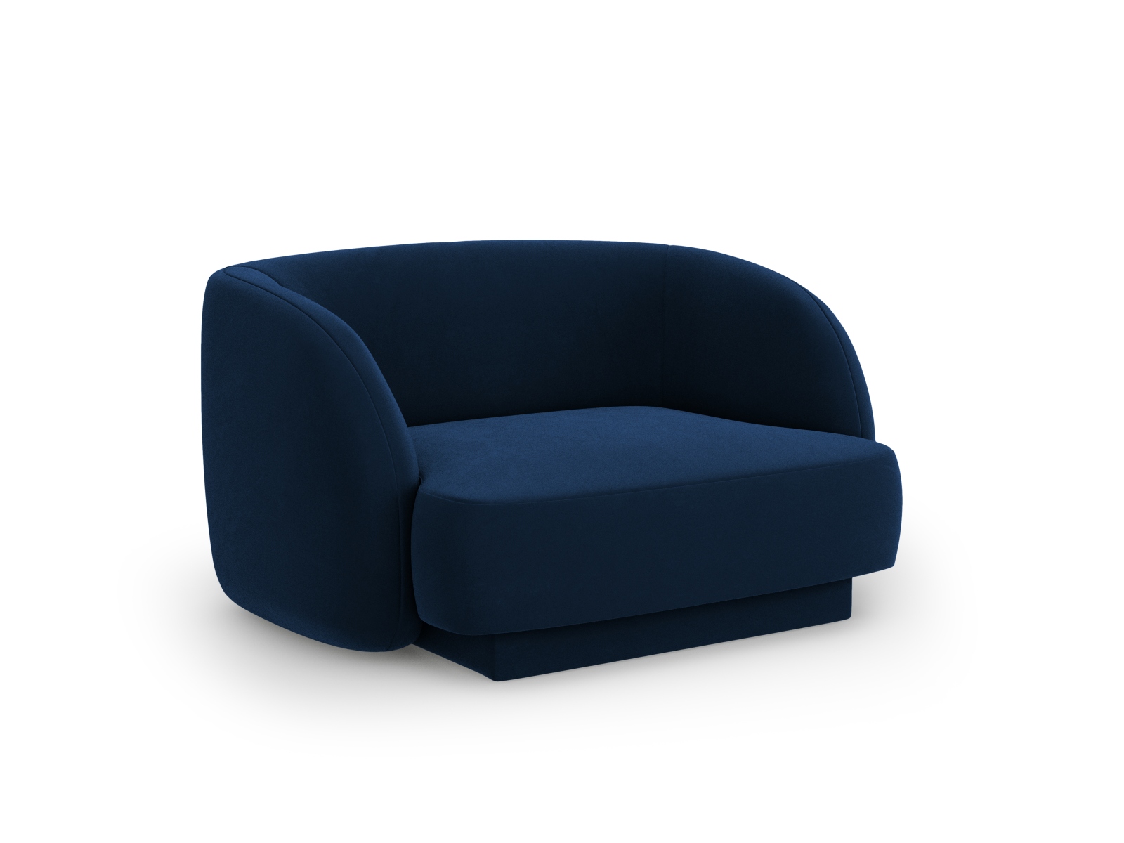 Velvet Armchair, "Miley", 1 Seat, 103x90x70