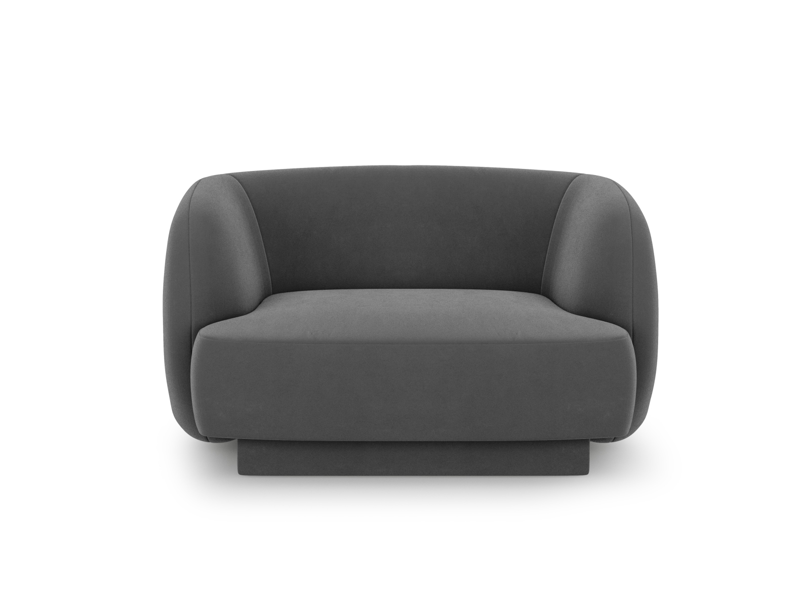 Velvet Armchair, "Miley", 1 Seat, 103x90x70