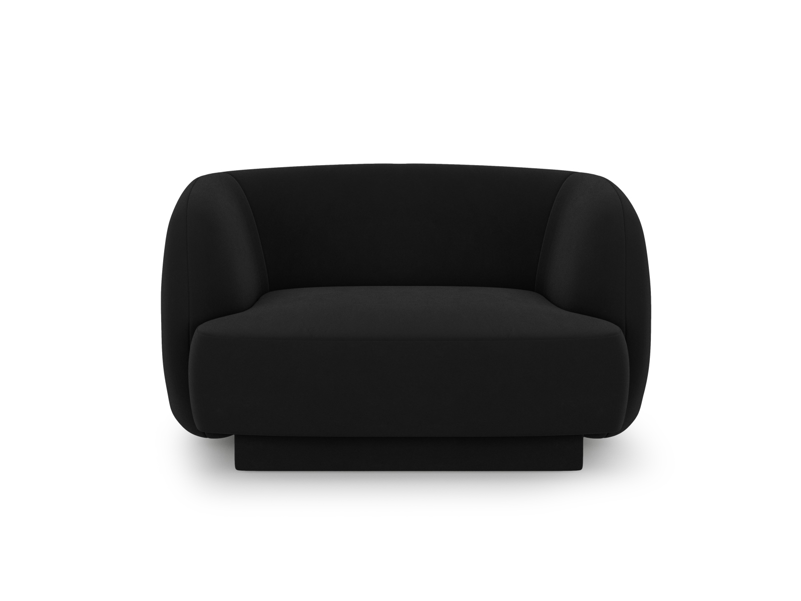Velvet Armchair, "Miley", 1 Seat, 103x90x70