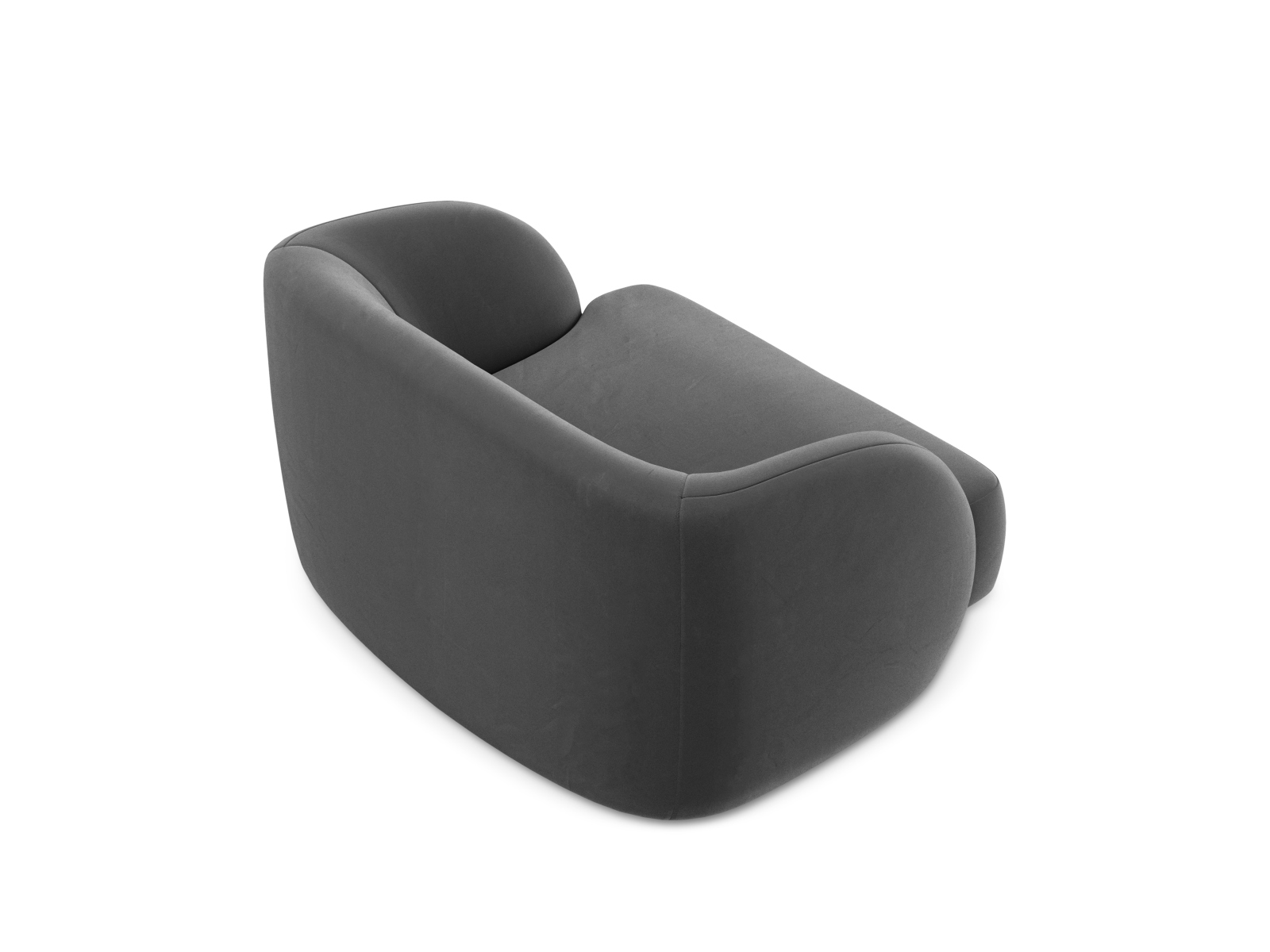 Velvet Armchair, "Miley", 1 Seat, 103x90x70