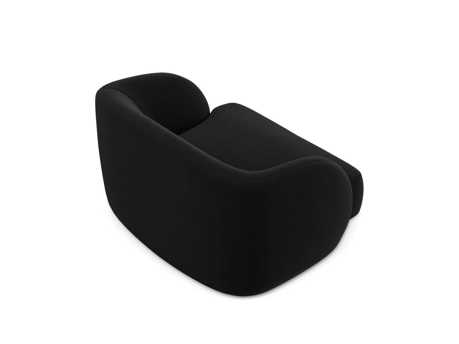 Velvet Armchair, "Miley", 1 Seat, 103x90x70