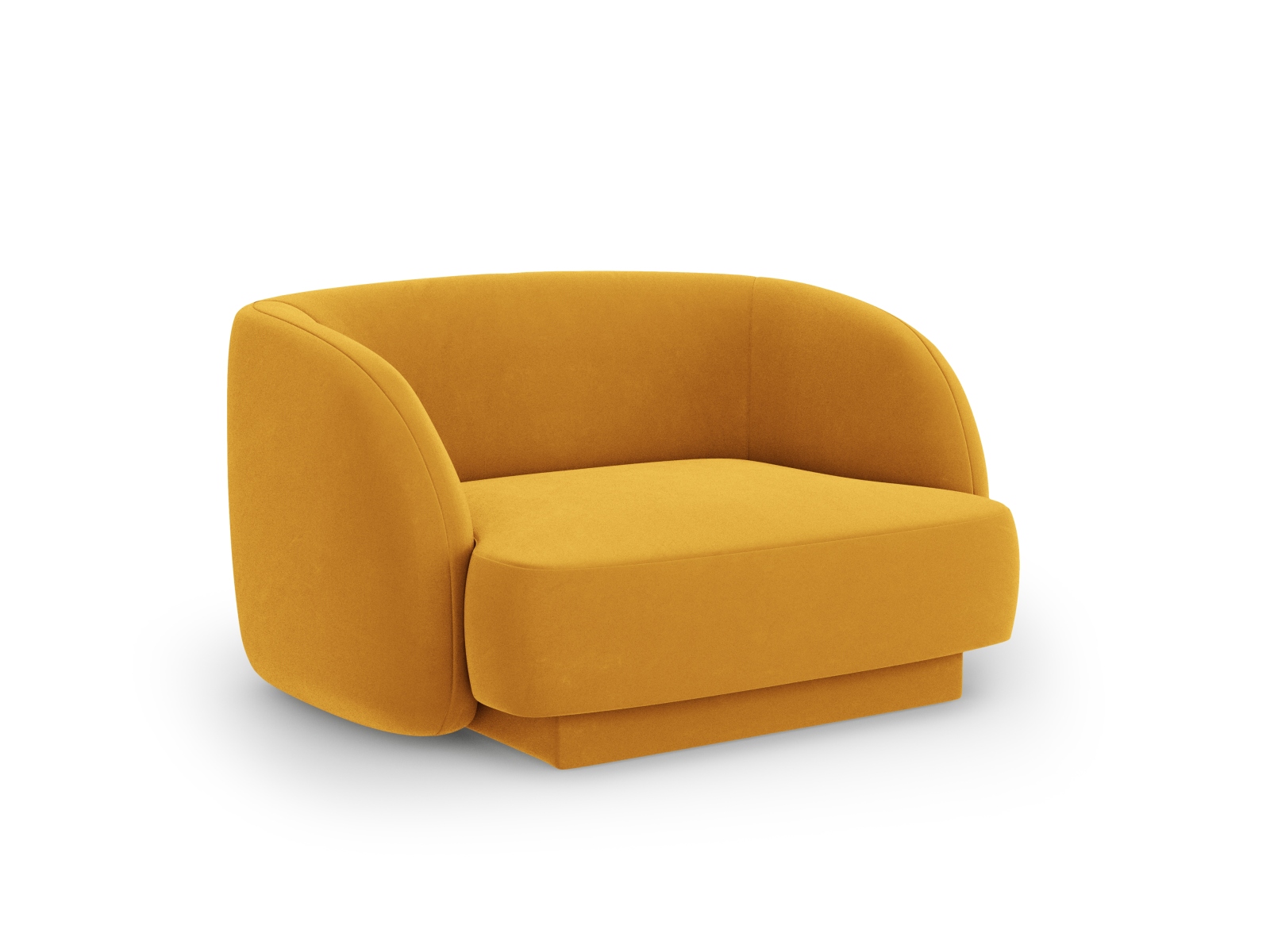 Velvet Armchair, "Miley", 1 Seat, 103x90x70