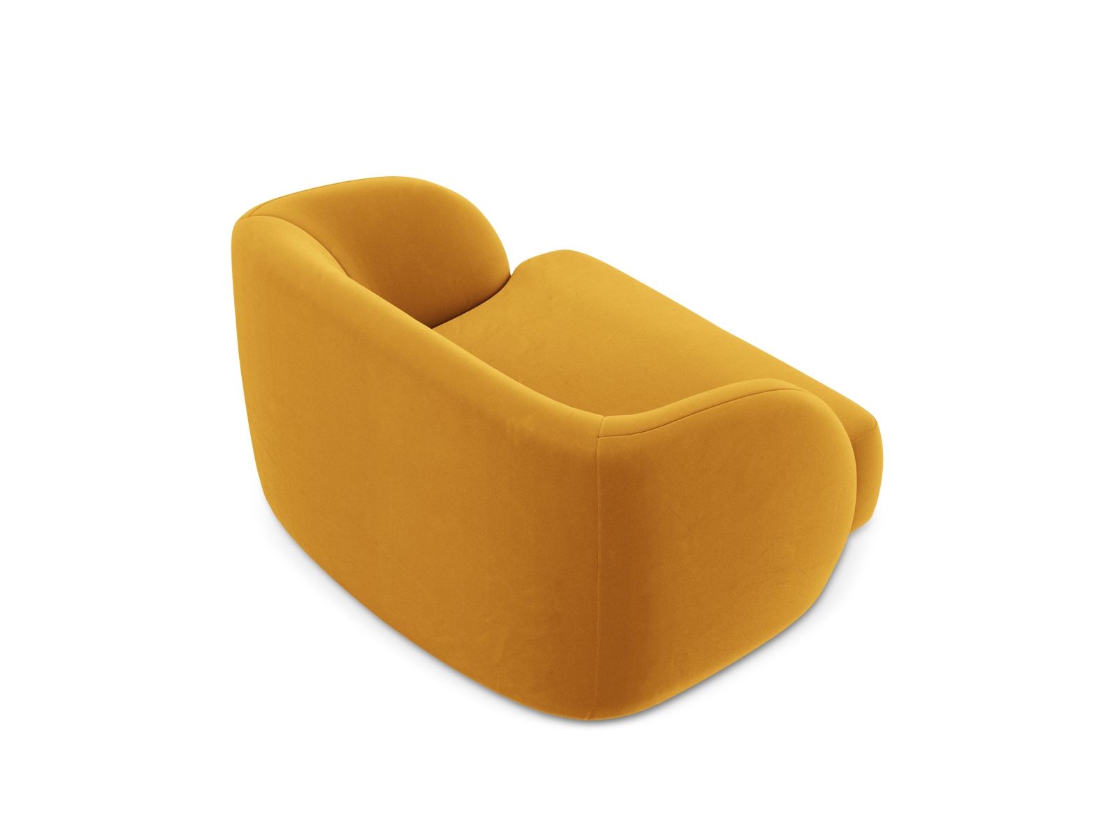 Velvet Armchair, "Miley", 1 Seat, 103x90x70